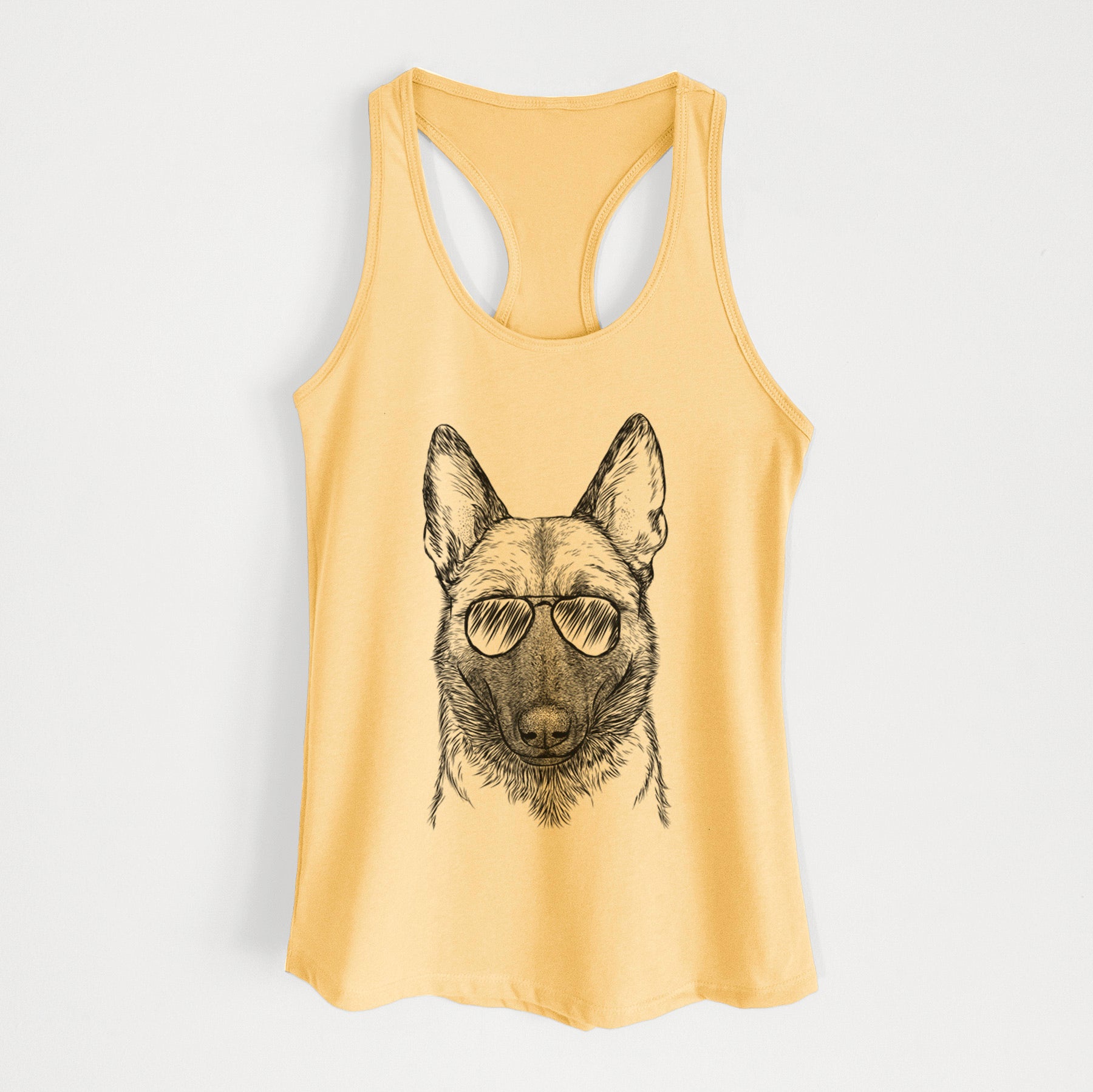 Gunther the Belgian Malinois - Women's Racerback Tanktop