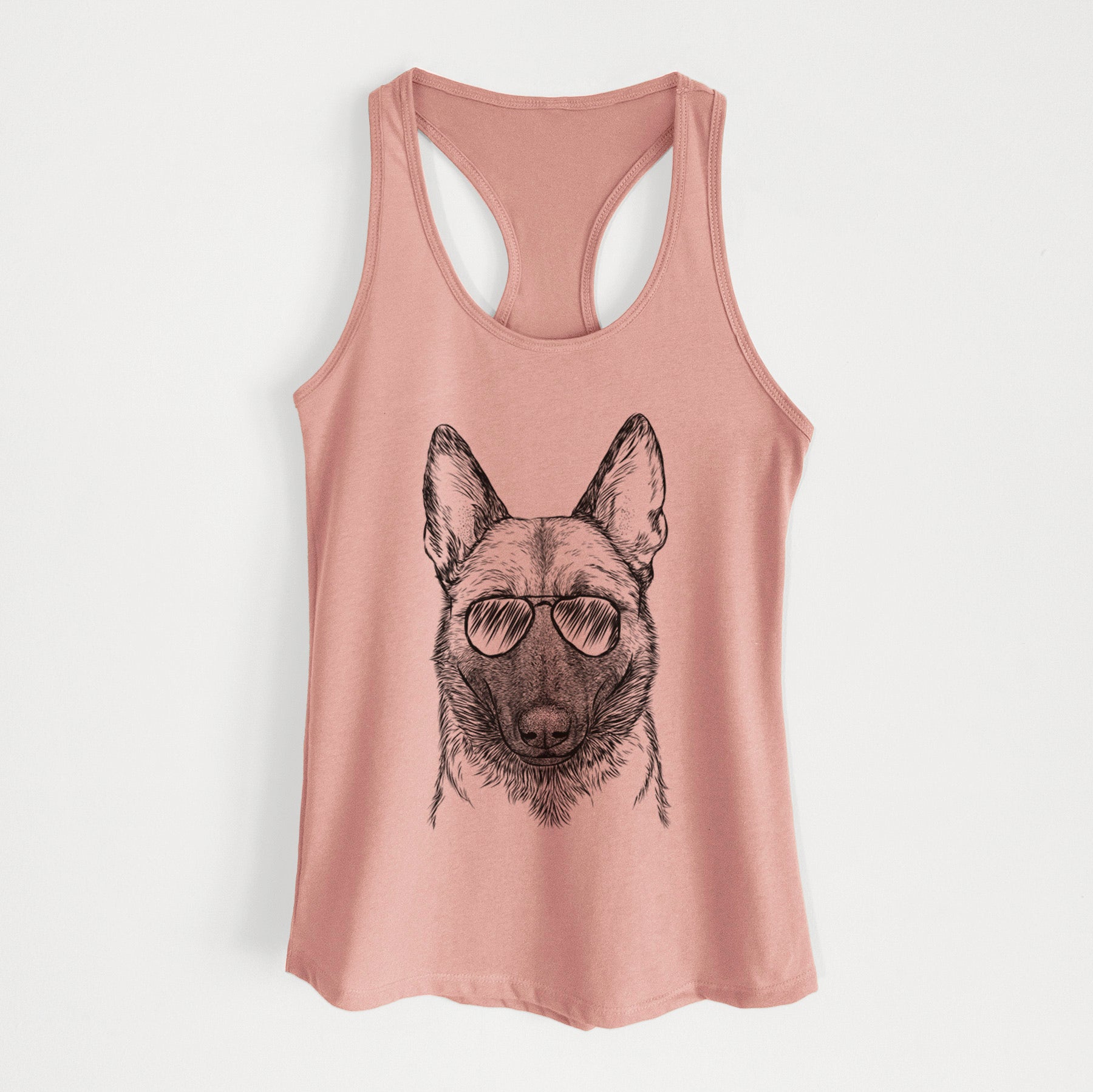 Gunther the Belgian Malinois - Women's Racerback Tanktop