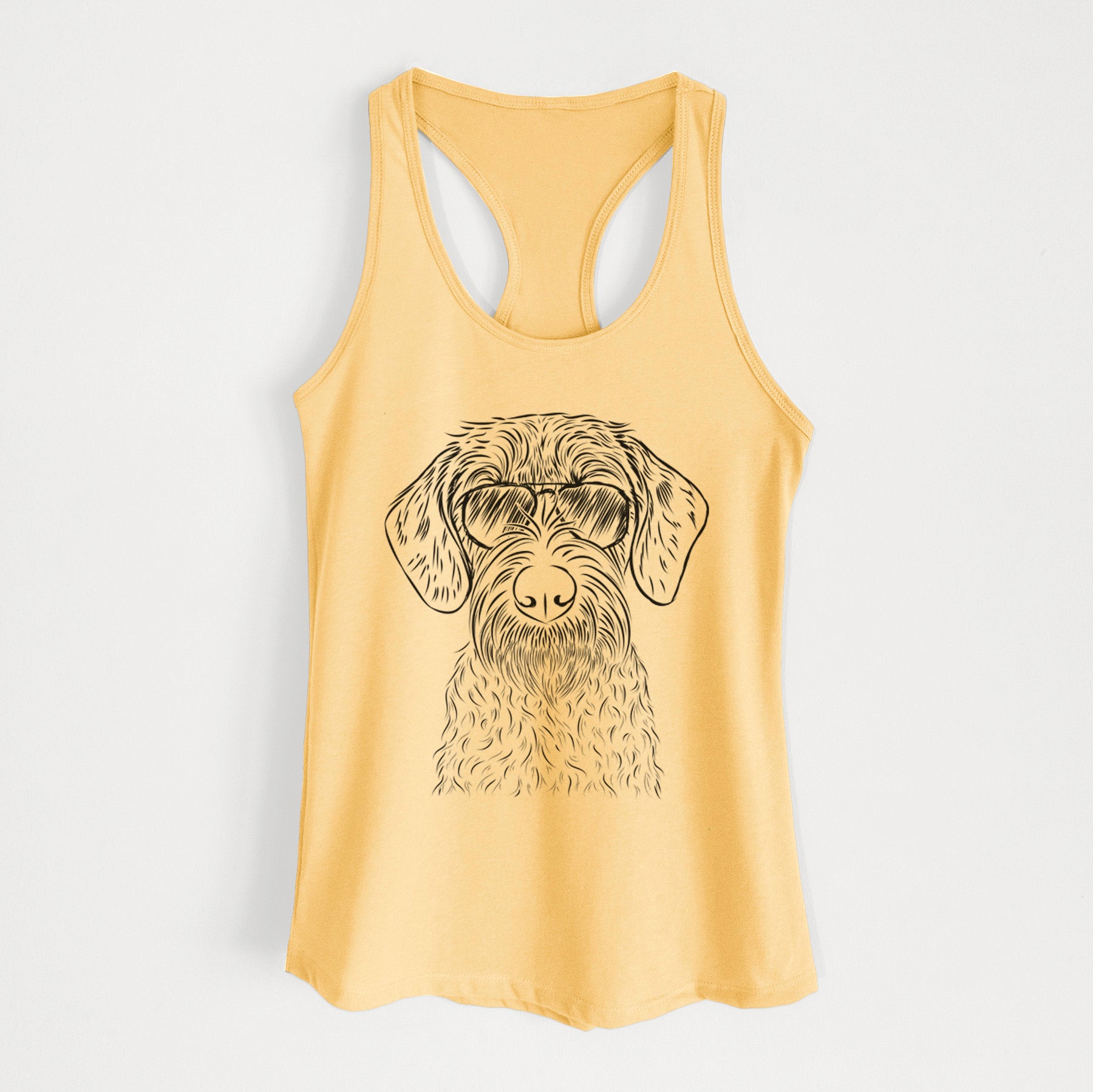 Gus the German Wirehaired Pointer - Women's Racerback Tanktop