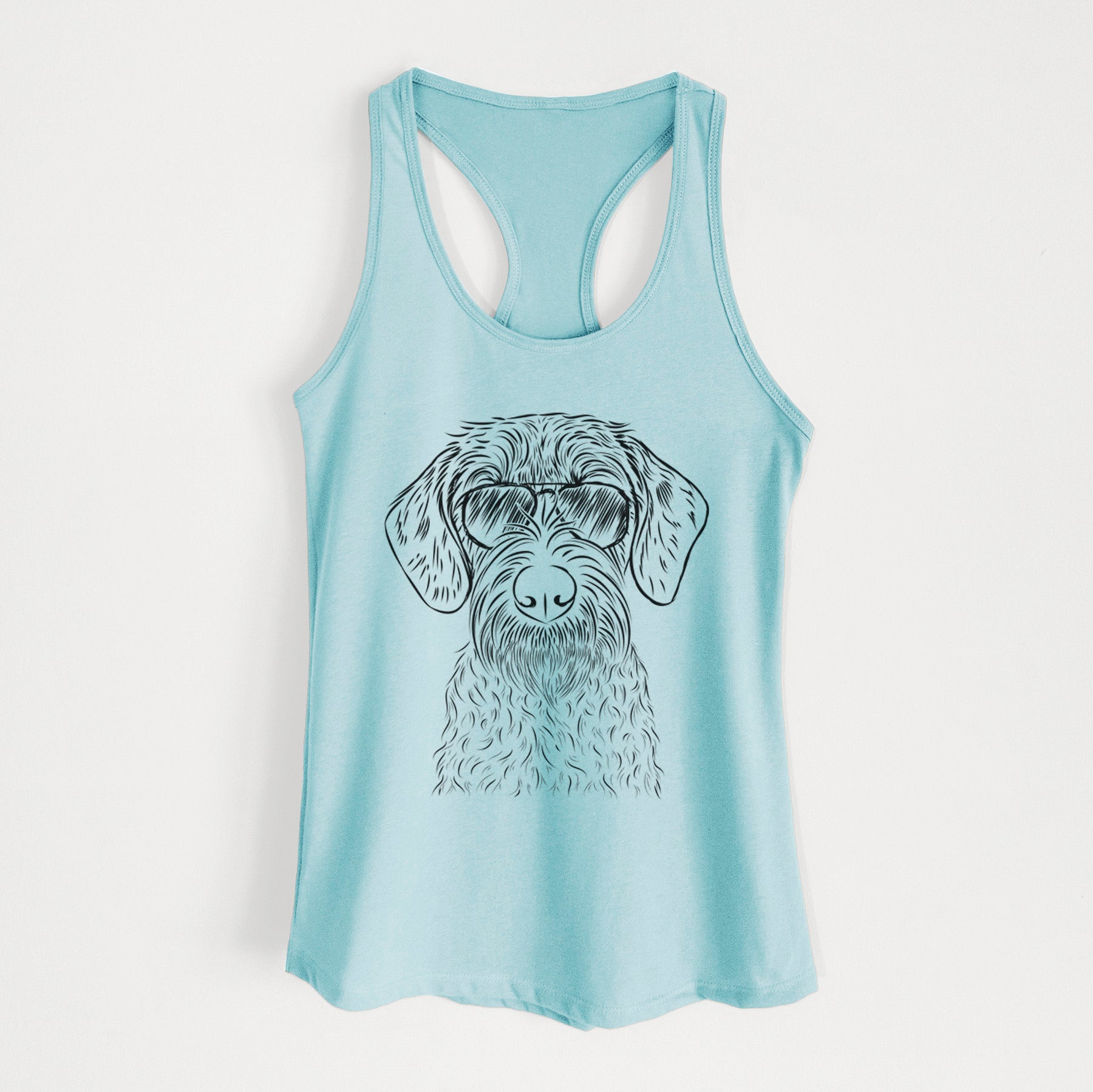 Gus the German Wirehaired Pointer - Women's Racerback Tanktop