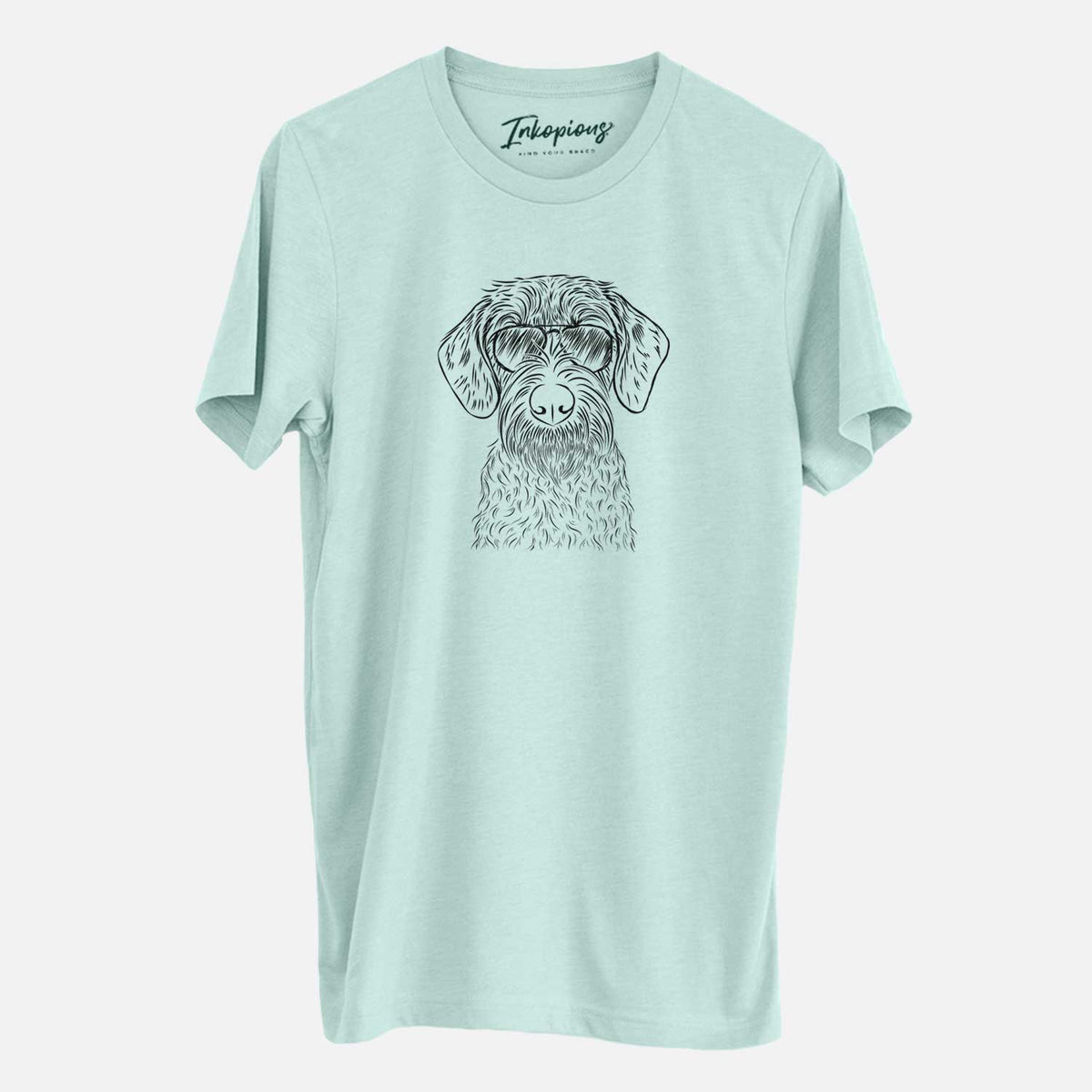 Aviator Gus the German Wirehaired Pointer - Unisex Crewneck
