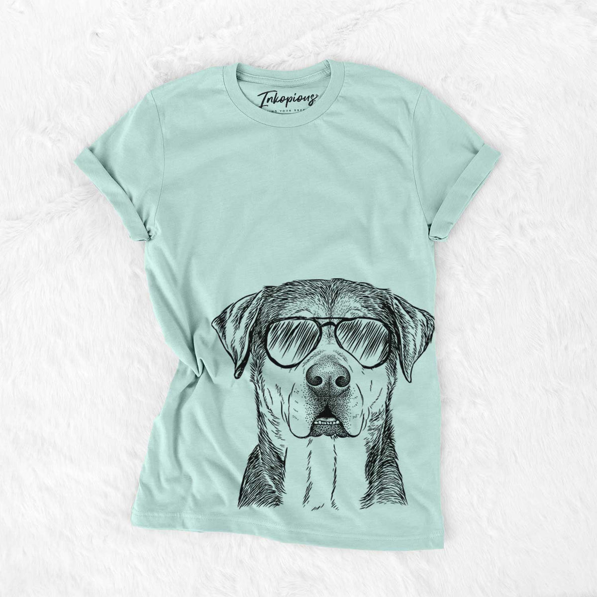Aviator Gus the Rottweiler Mix - Unisex Crewneck