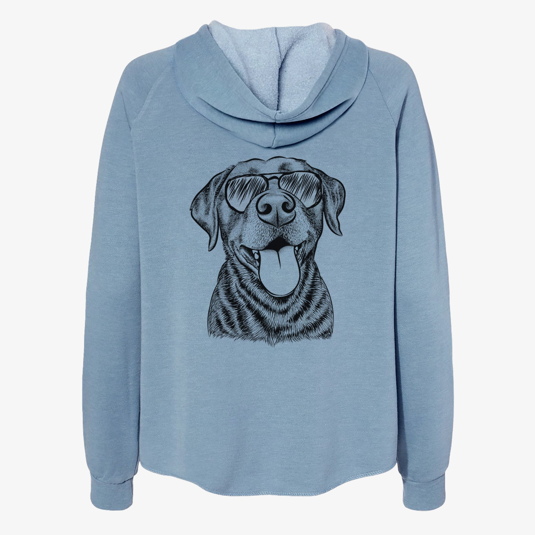 Gwen the Labrador Retriever - Women's Cali Wave Zip-Up Sweatshirt