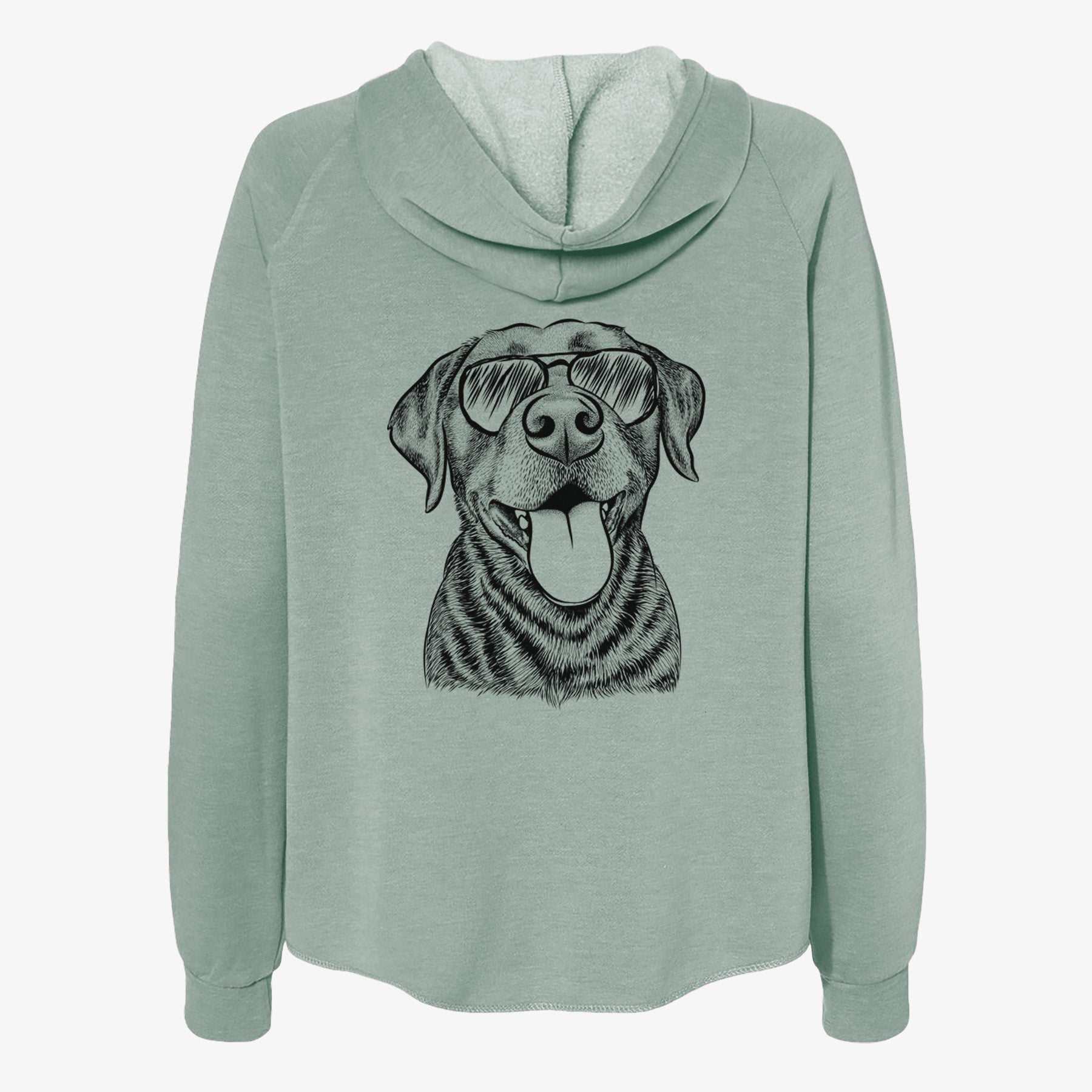 Gwen the Labrador Retriever - Women's Cali Wave Zip-Up Sweatshirt