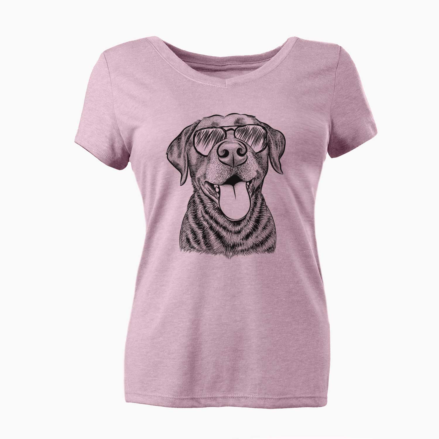 Aviator Gwen the Labrador Retriever - Women's V-neck Shirt