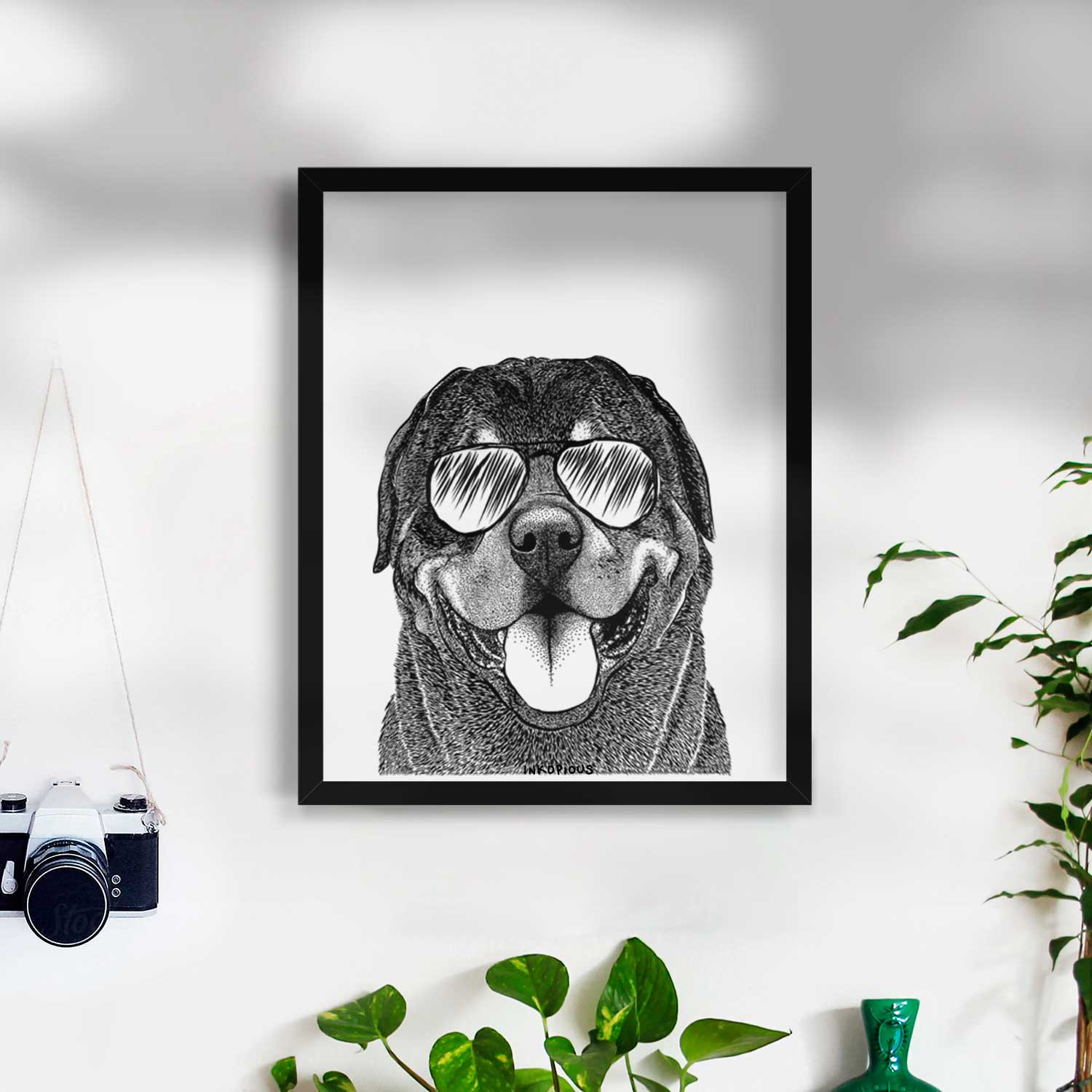 Hagan the Rottweiler Art Print