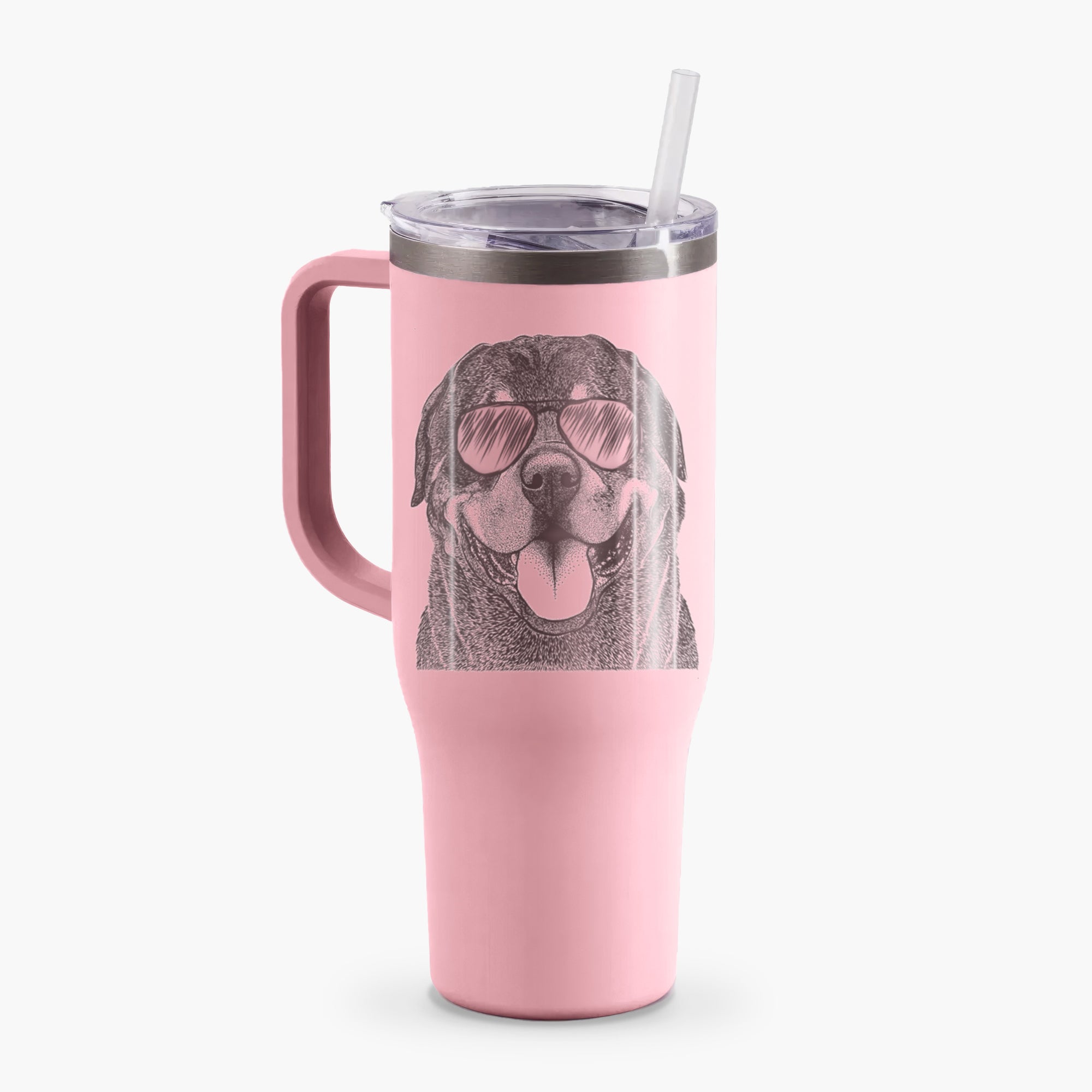 Hagan the Rottweiler - 40oz Tumbler with Handle