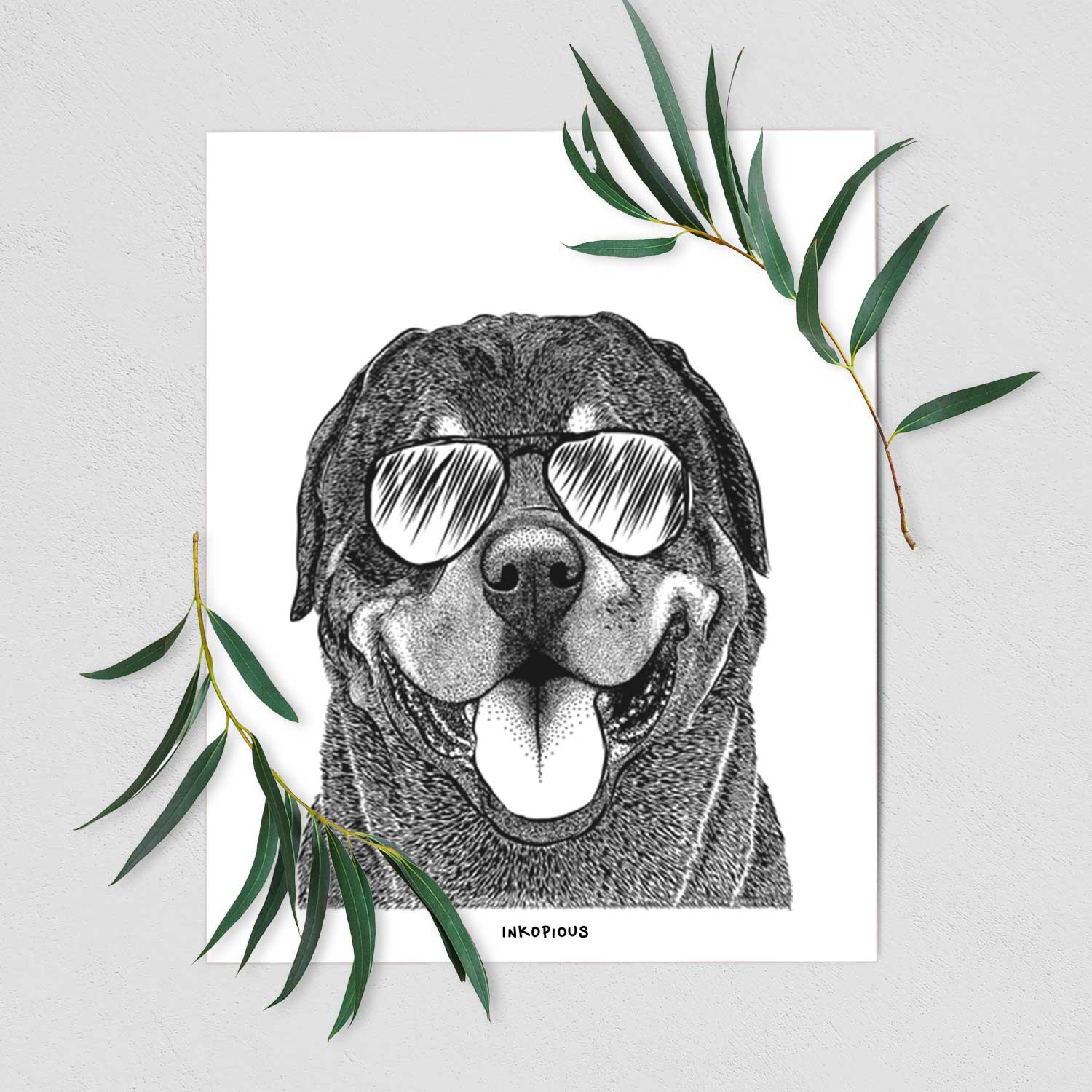 Hagan the Rottweiler Art Print