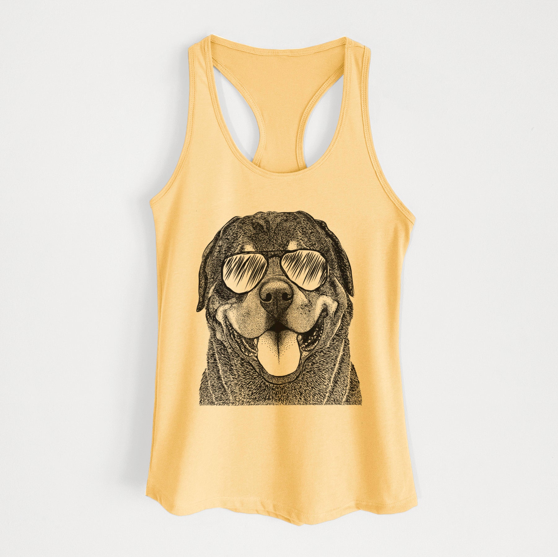 Hagan the Rottweiler - Women's Racerback Tanktop