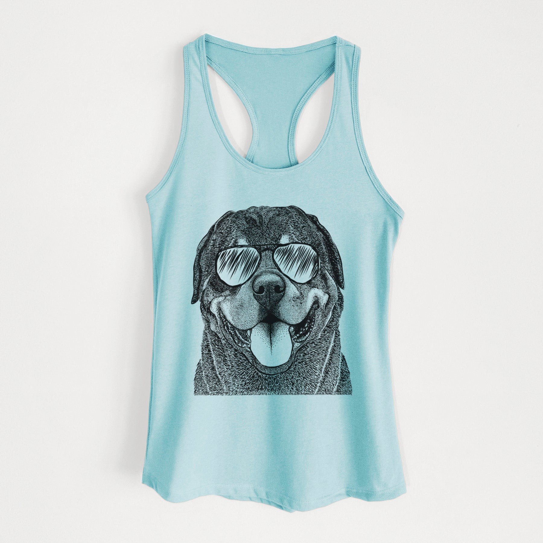 Hagan the Rottweiler - Women's Racerback Tanktop