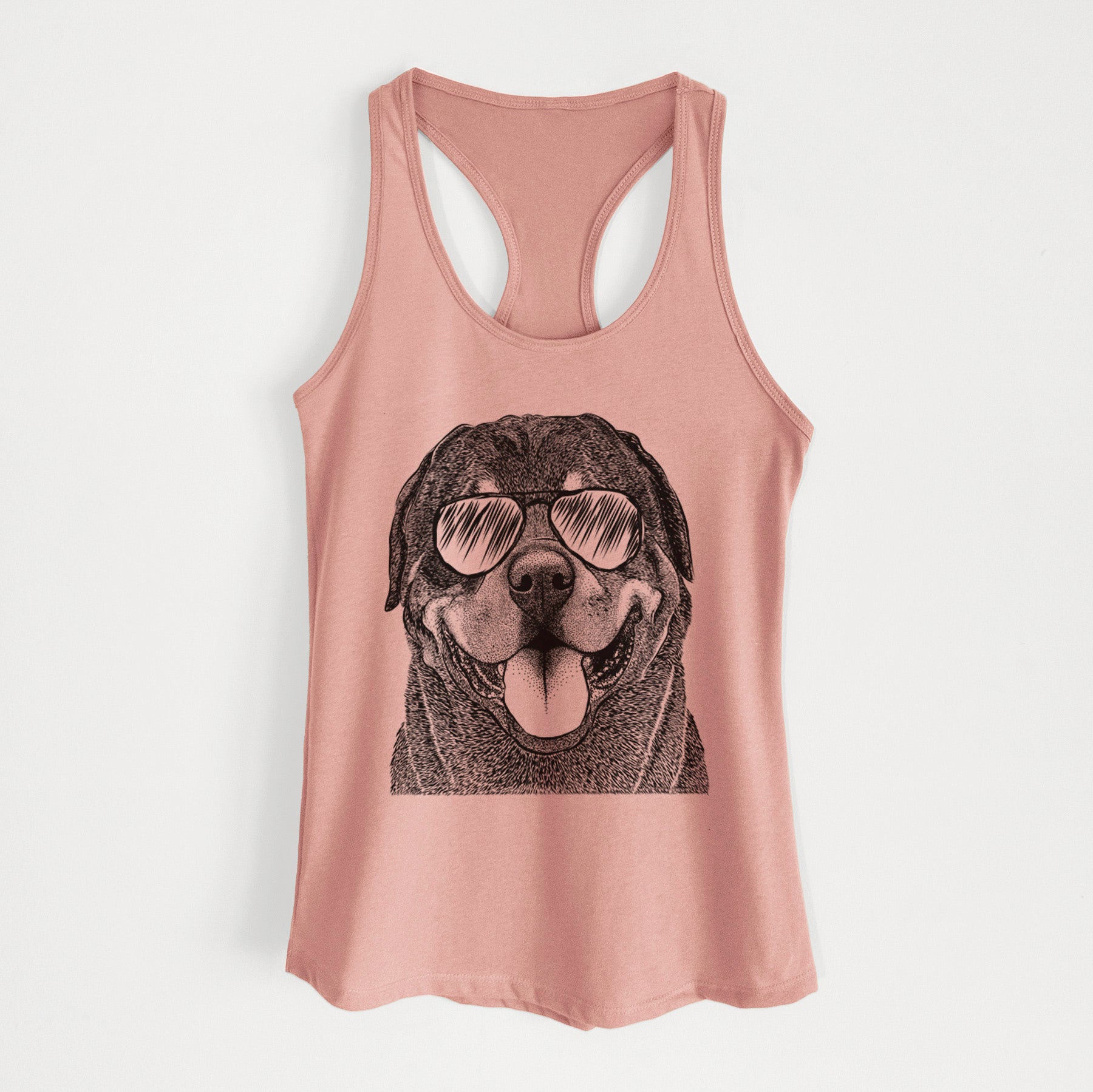 Hagan the Rottweiler - Women's Racerback Tanktop