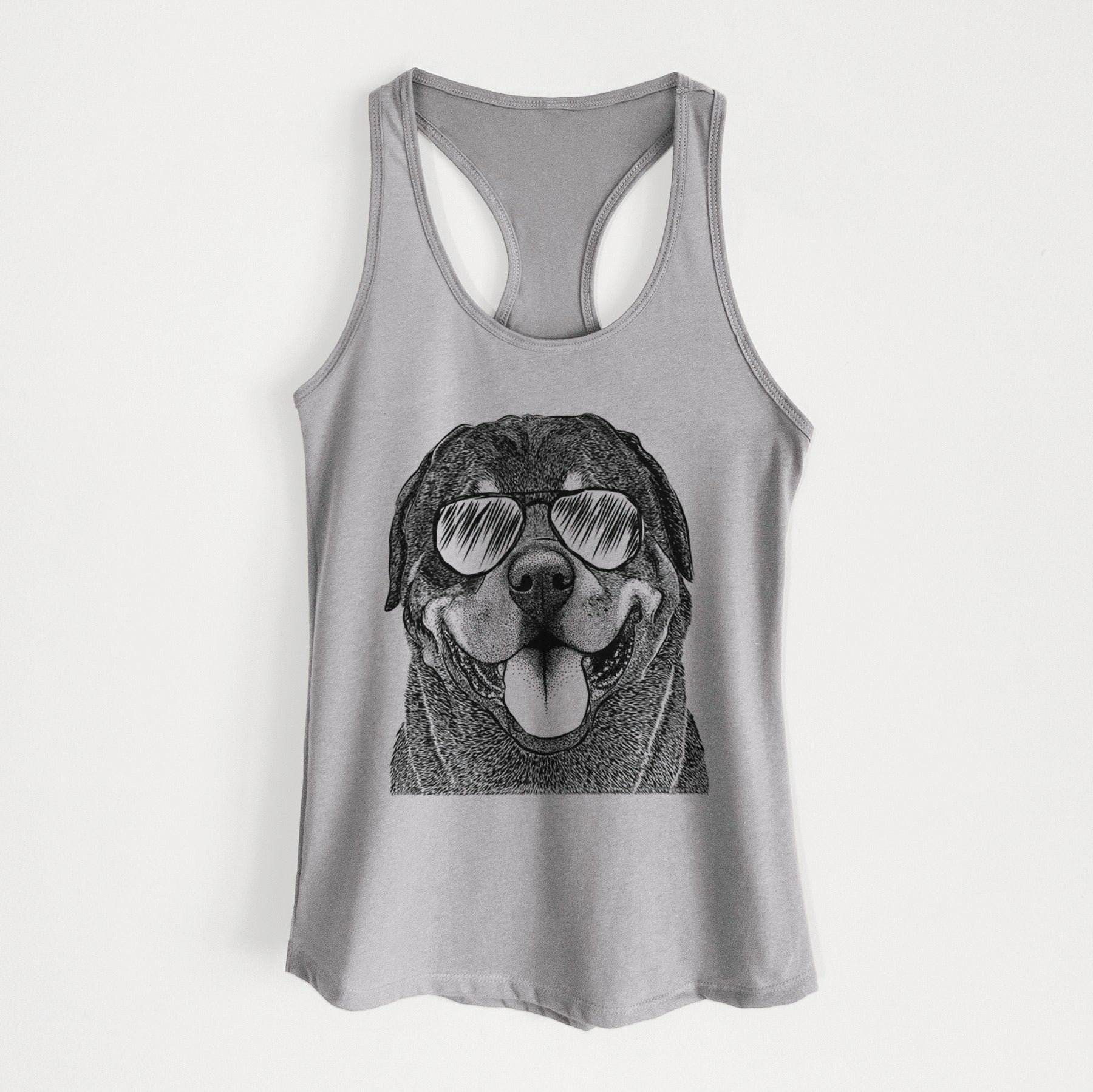 Hagan the Rottweiler - Women's Racerback Tanktop