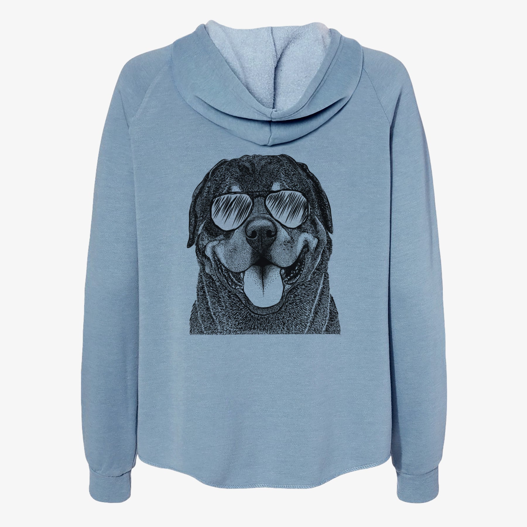 Hagan the Rottweiler - Women's Cali Wave Zip-Up Sweatshirt