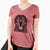 Aviator Hagan the Rottweiler - Women's V-neck Shirt