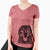 Aviator Hagan the Rottweiler - Women's V-neck Shirt