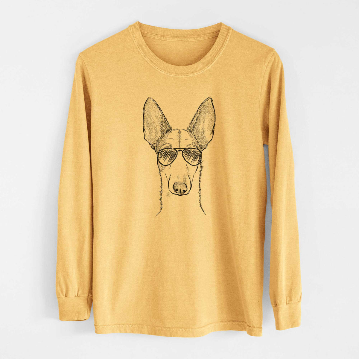 Aviators Halo the Ibizan Sight Hound - Heavyweight 100% Cotton Long Sleeve