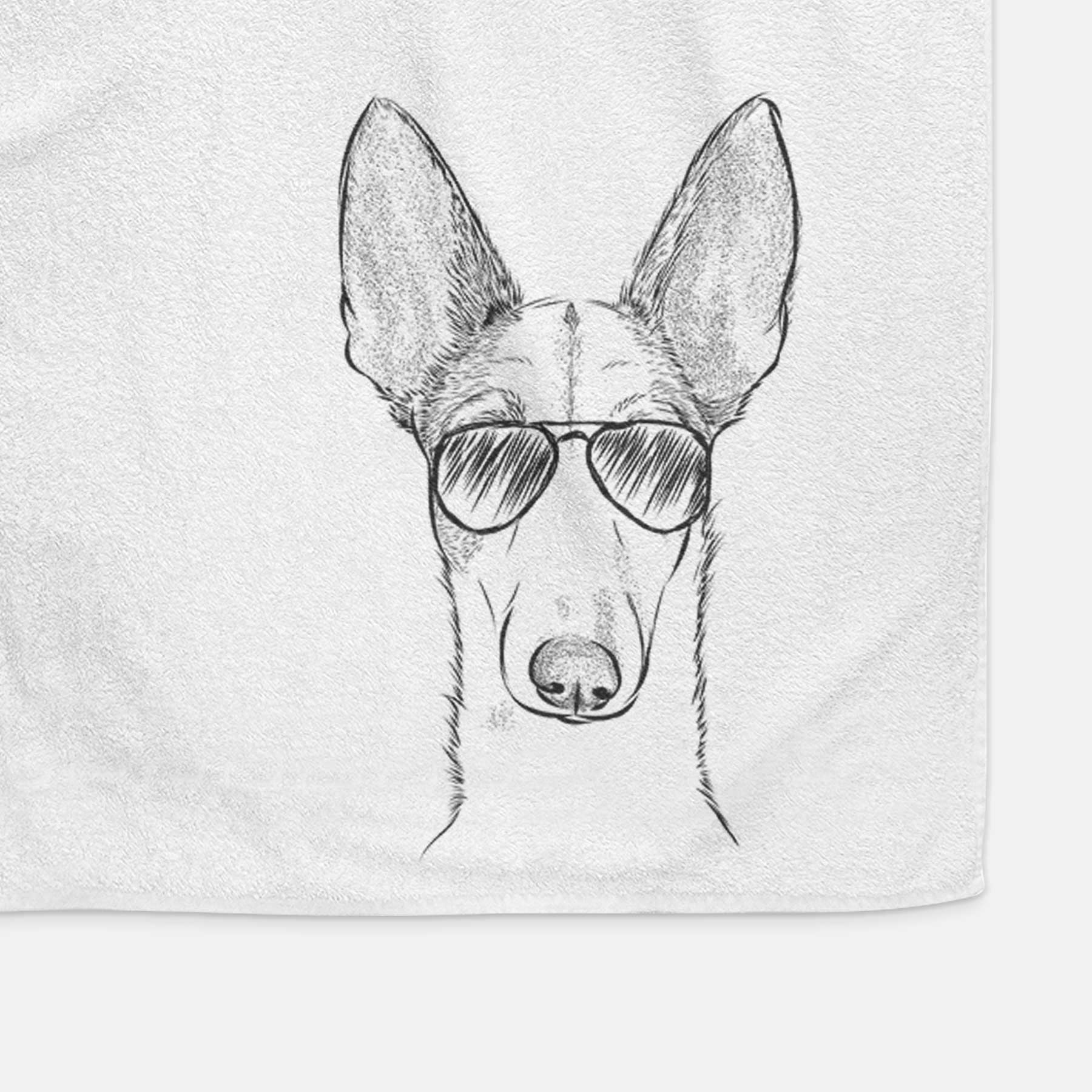 Halo the Ibizan Sight Hound Decorative Hand Towel