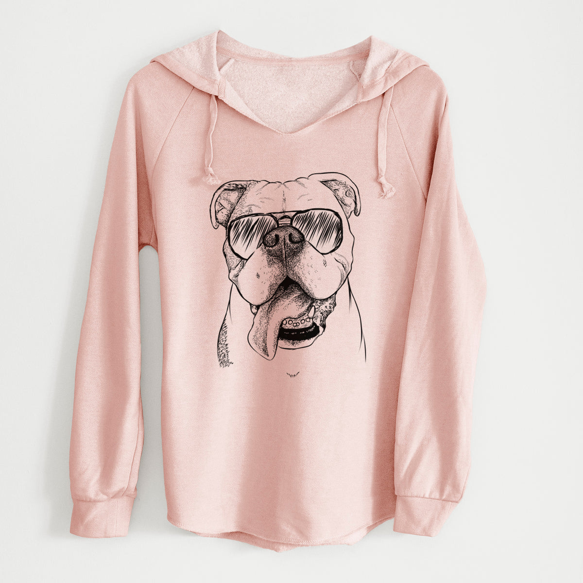 Aviator Hank the English Bulldog - Cali Wave Hooded Sweatshirt