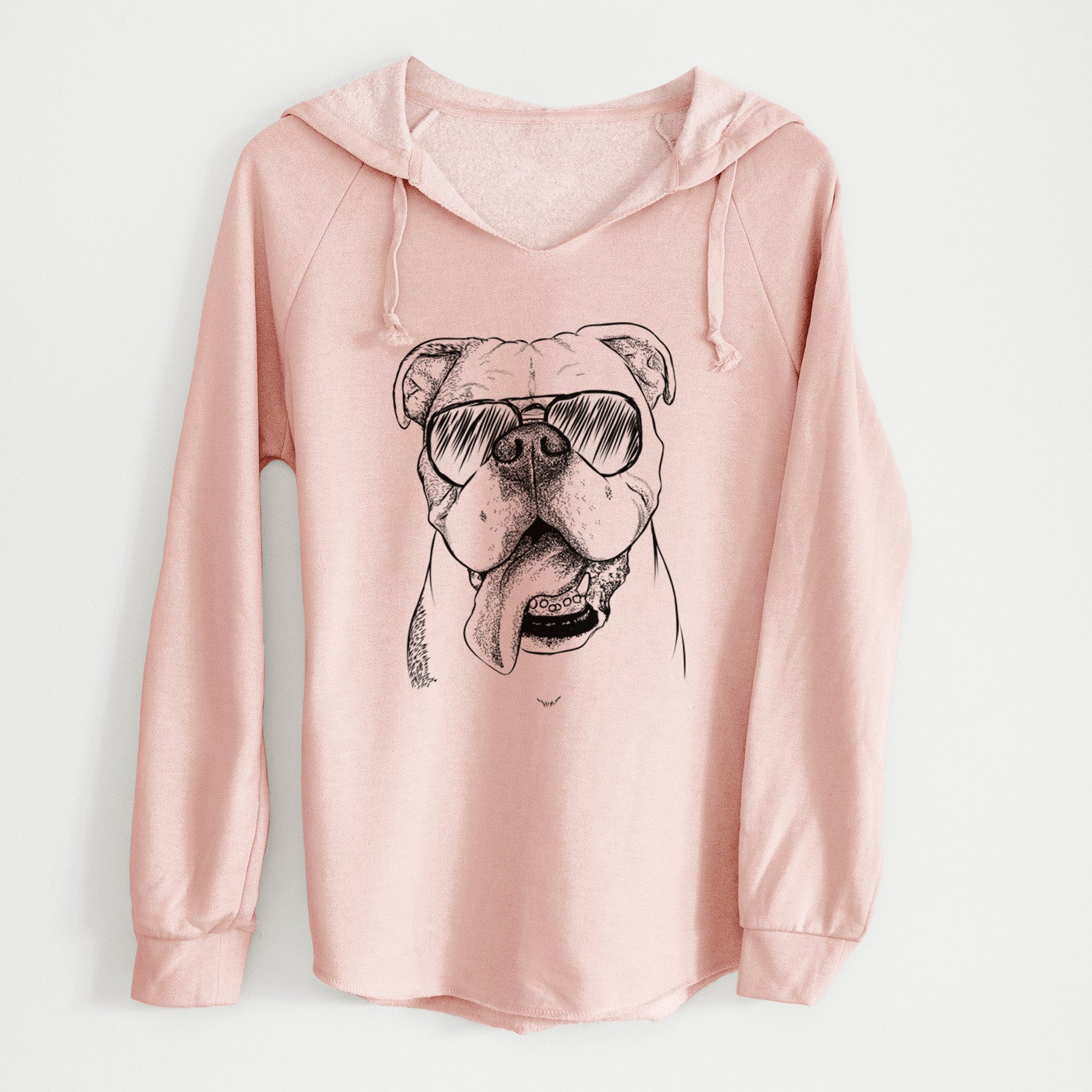 Aviator Hank the English Bulldog - Cali Wave Hooded Sweatshirt