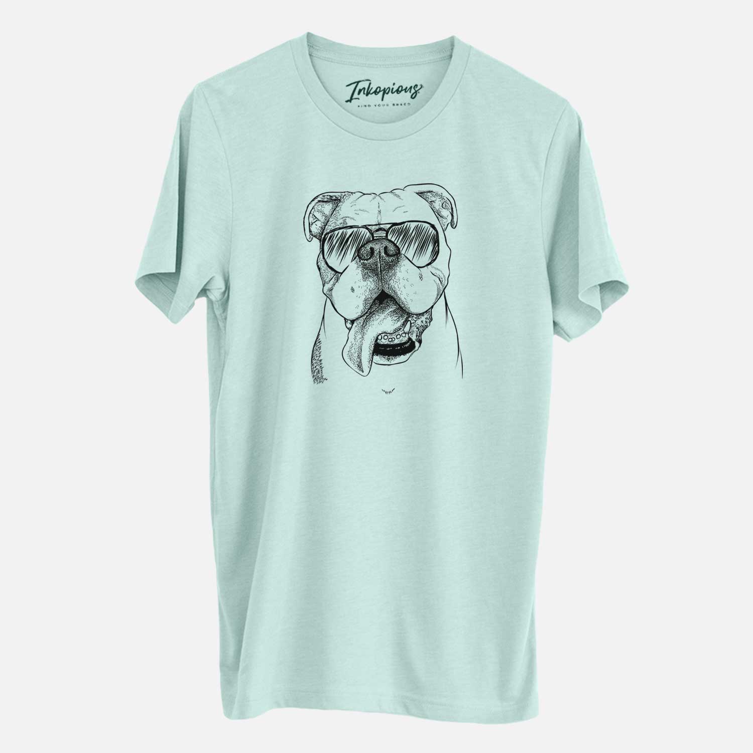Aviator Hank the English Bulldog - Unisex Crewneck