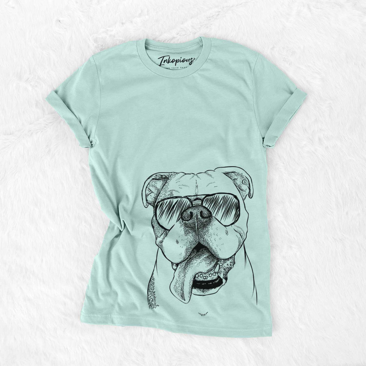 Aviator Hank the English Bulldog - Unisex Crewneck