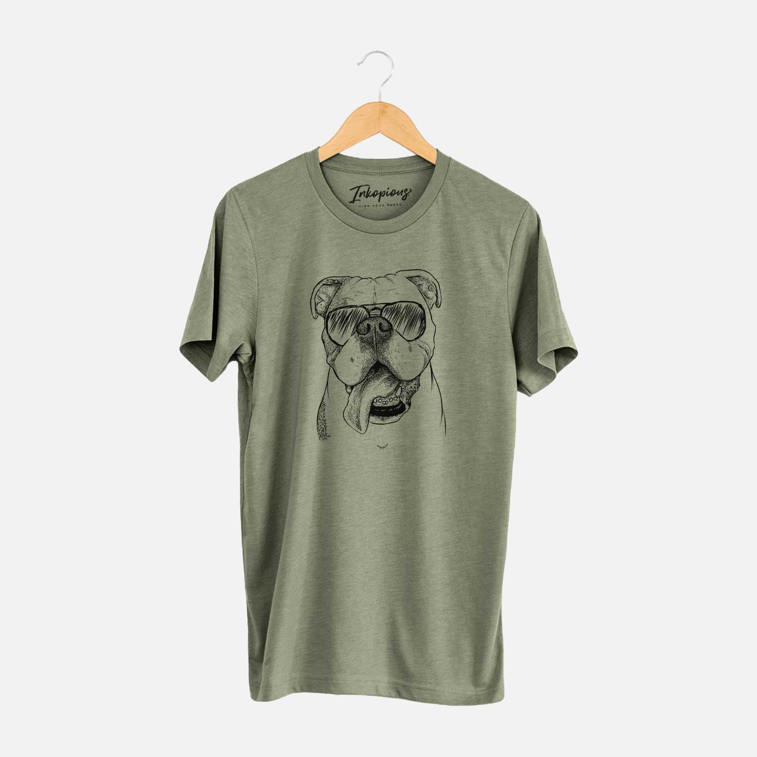 Aviator Hank the English Bulldog - Unisex Crewneck