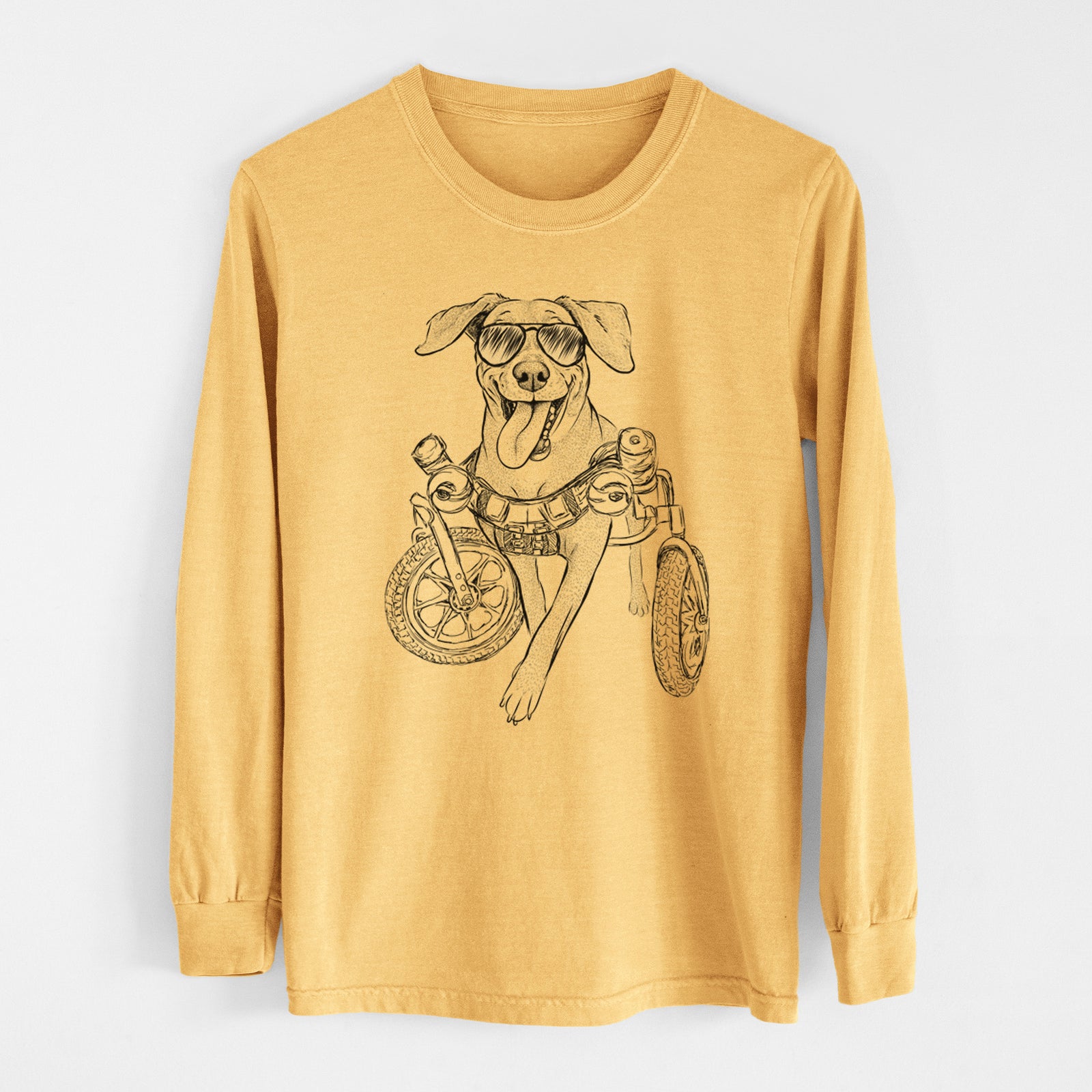 Aviators Hannah the Pitbull Mix - Heavyweight 100% Cotton Long Sleeve