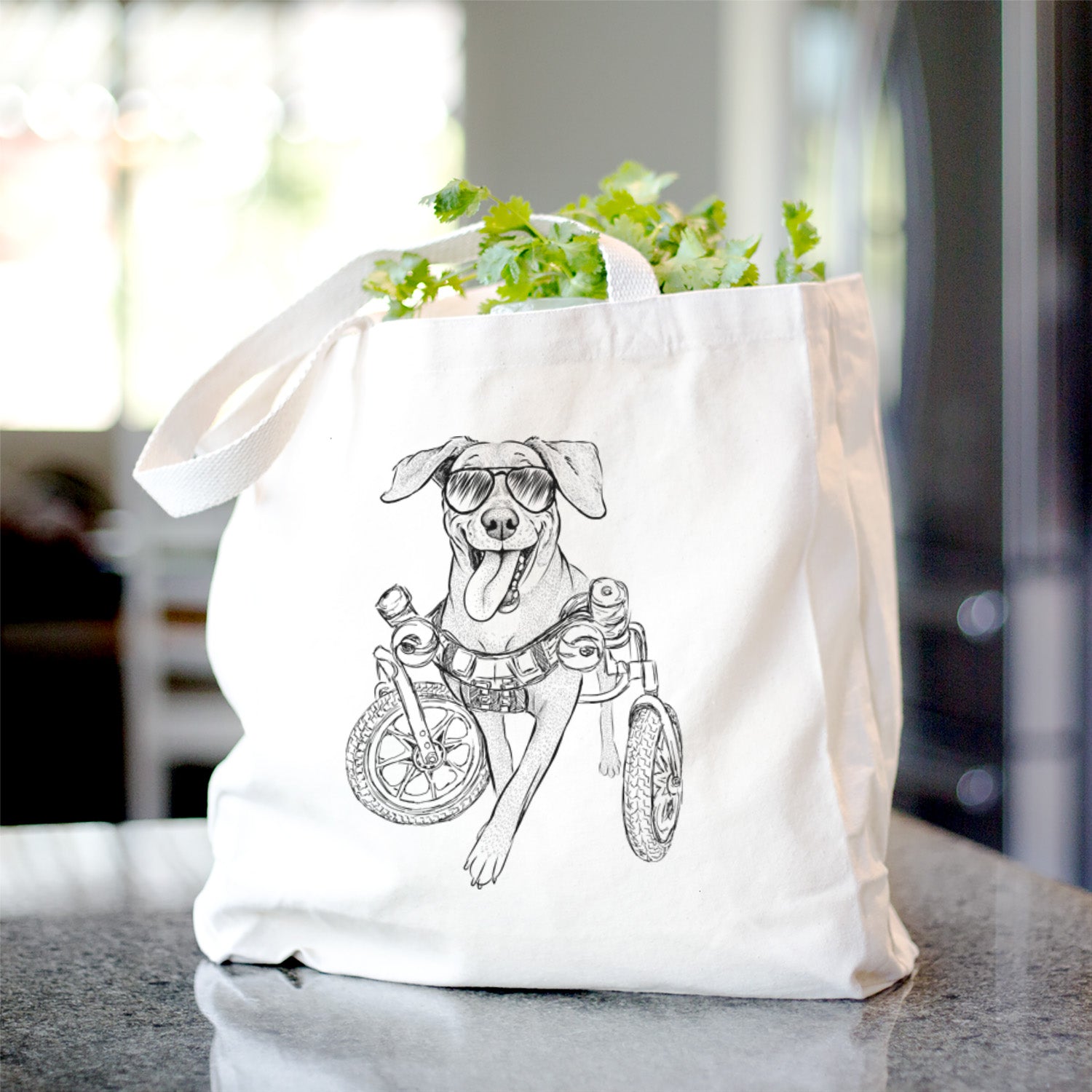 Hannah the Pitbull Mix - Tote Bag