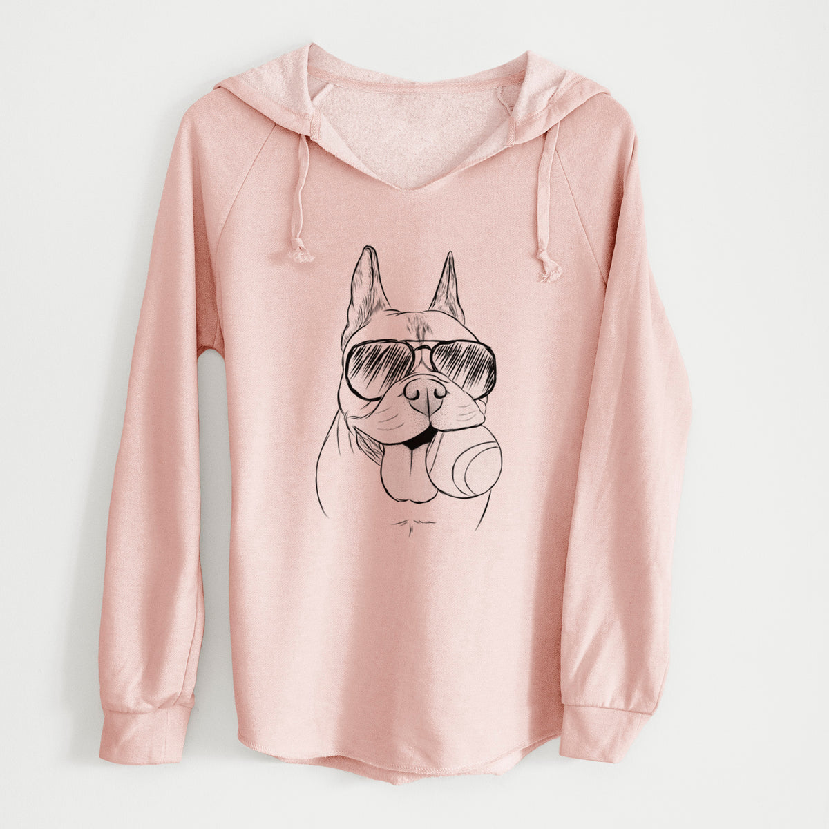 Aviator Happy Franco the French Bulldog - Cali Wave Hooded Sweatshirt