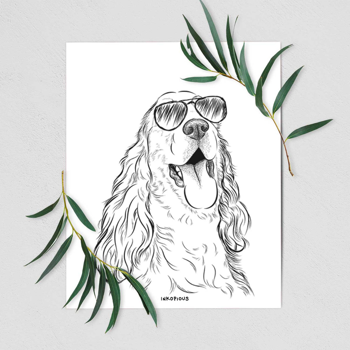 Happy Henry the English Cocker Spaniel Art Print