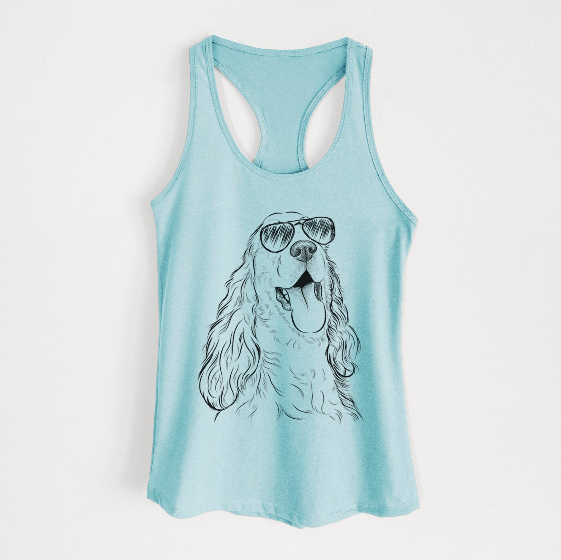 Happy Henry the English Cocker Spaniel - Women's Racerback Tanktop