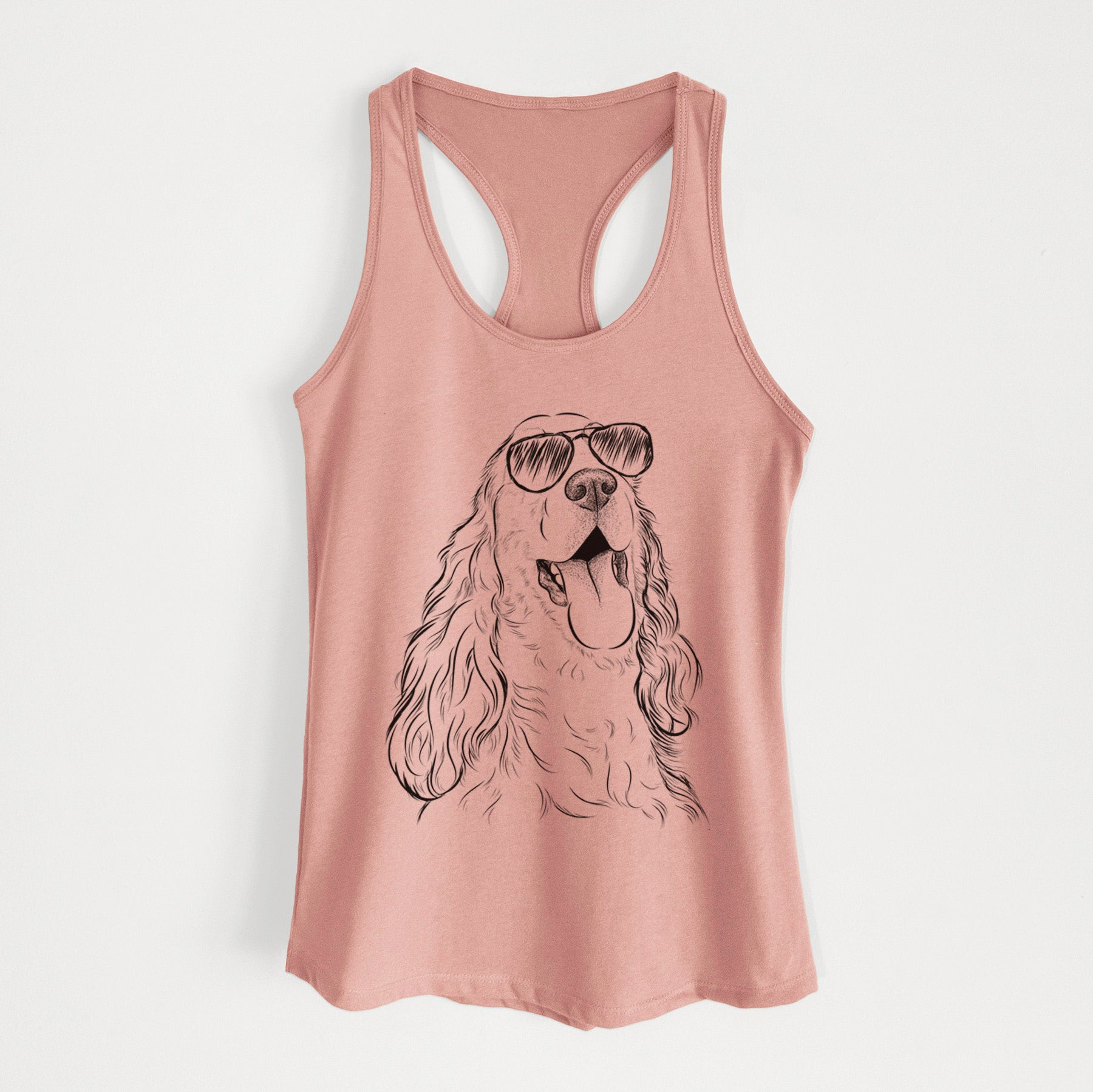 Happy Henry the English Cocker Spaniel - Women's Racerback Tanktop