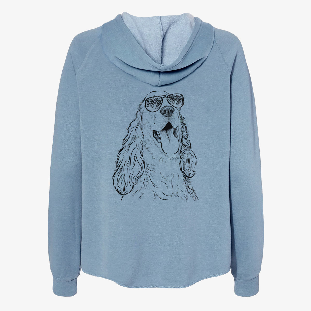 Happy Henry the English Cocker Spaniel - Women's Cali Wave Zip-Up Sweatshirt