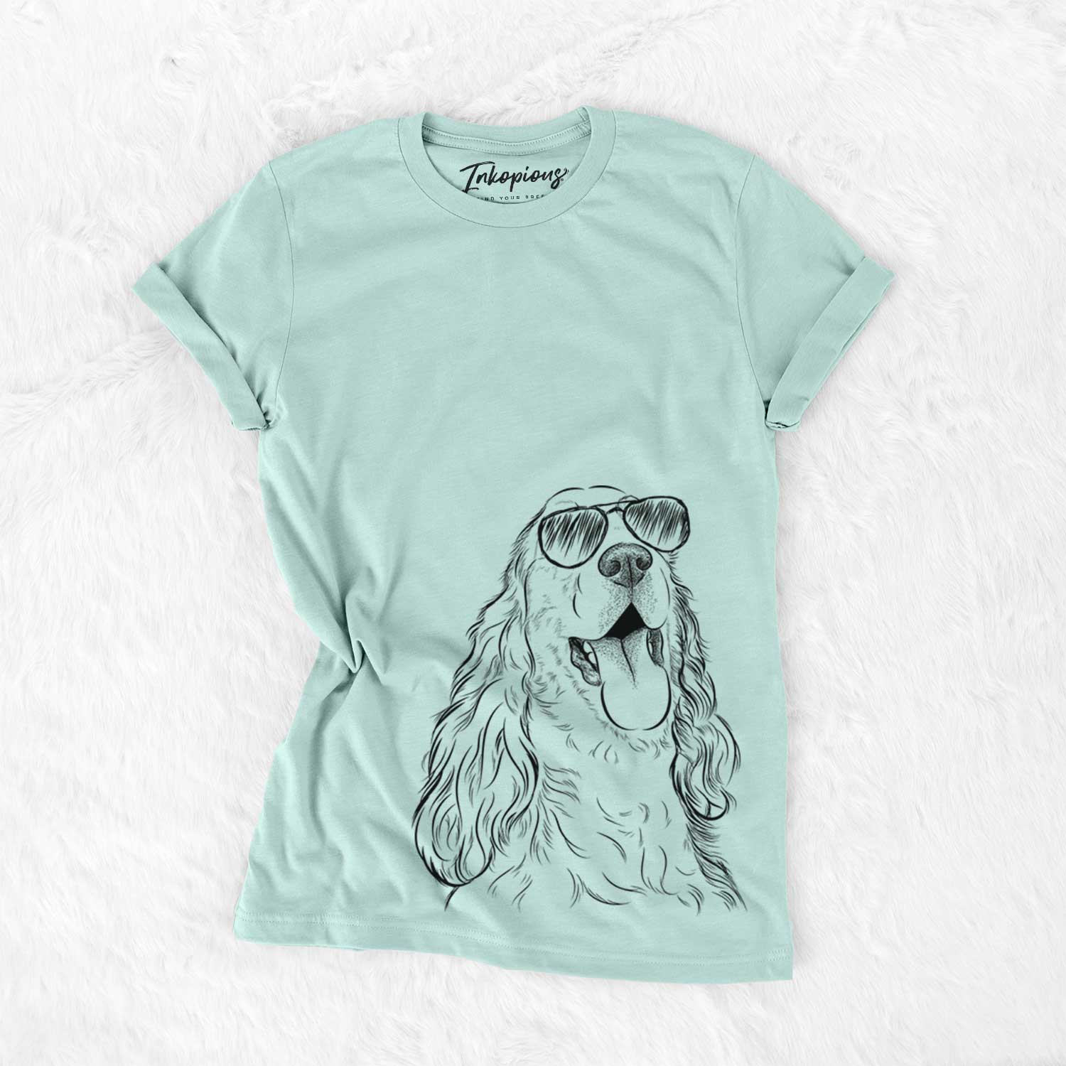 Aviator Happy Henry the English Cocker Spaniel - Unisex Crewneck