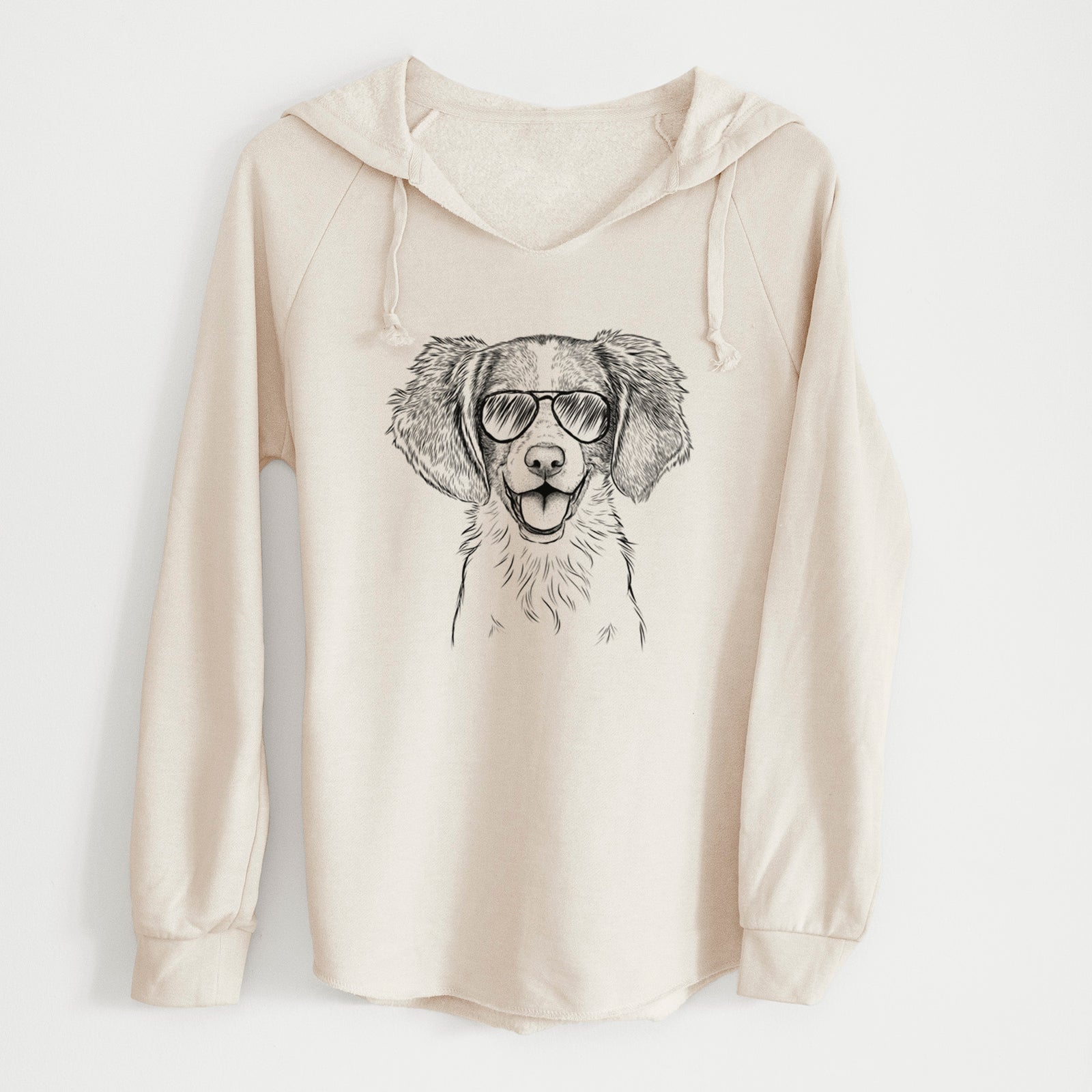 Aviator Happy Holly the Brittany Spaniel - Cali Wave Hooded Sweatshirt