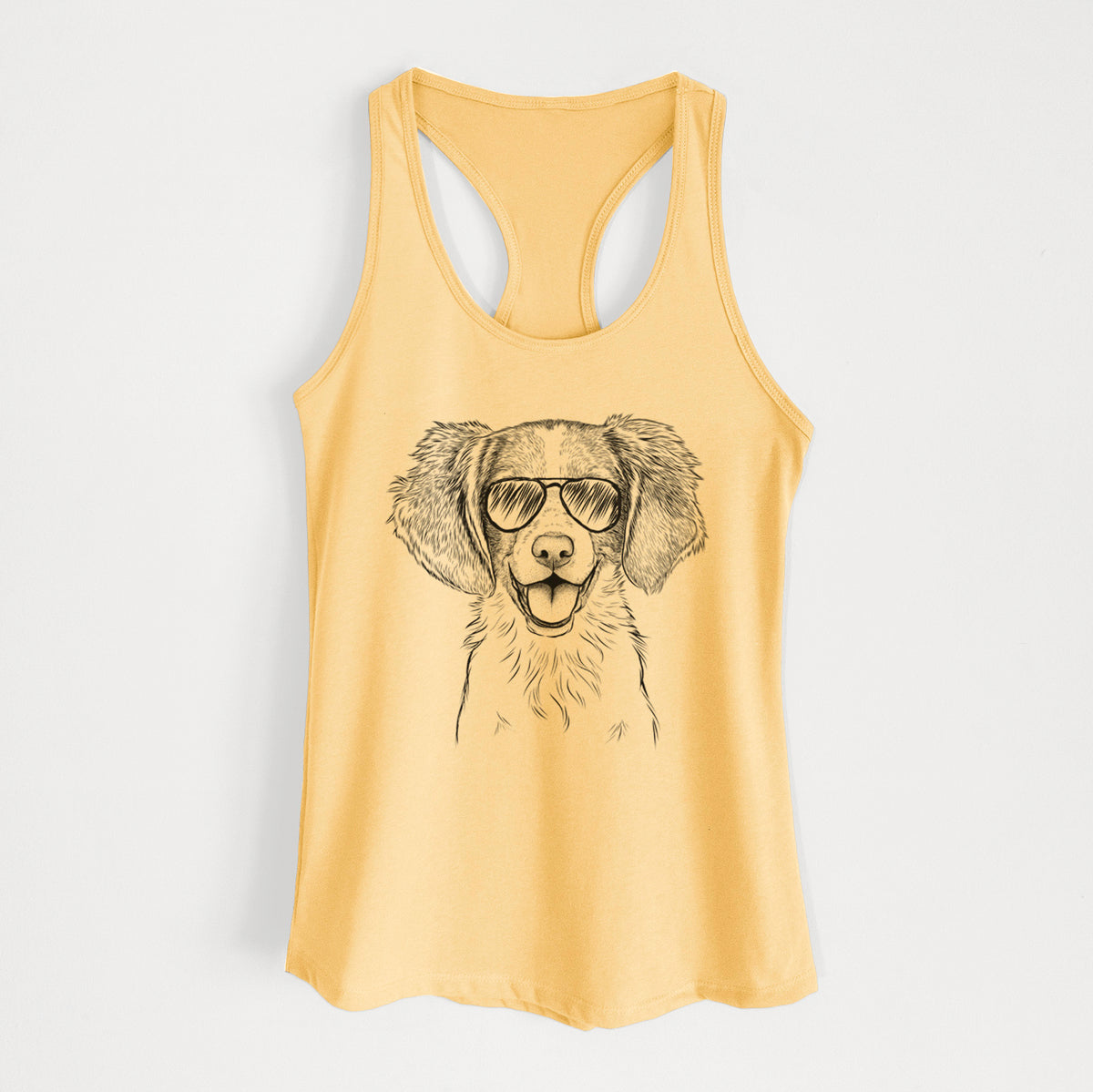 Happy Holly the Brittany Spaniel - Women's Racerback Tanktop