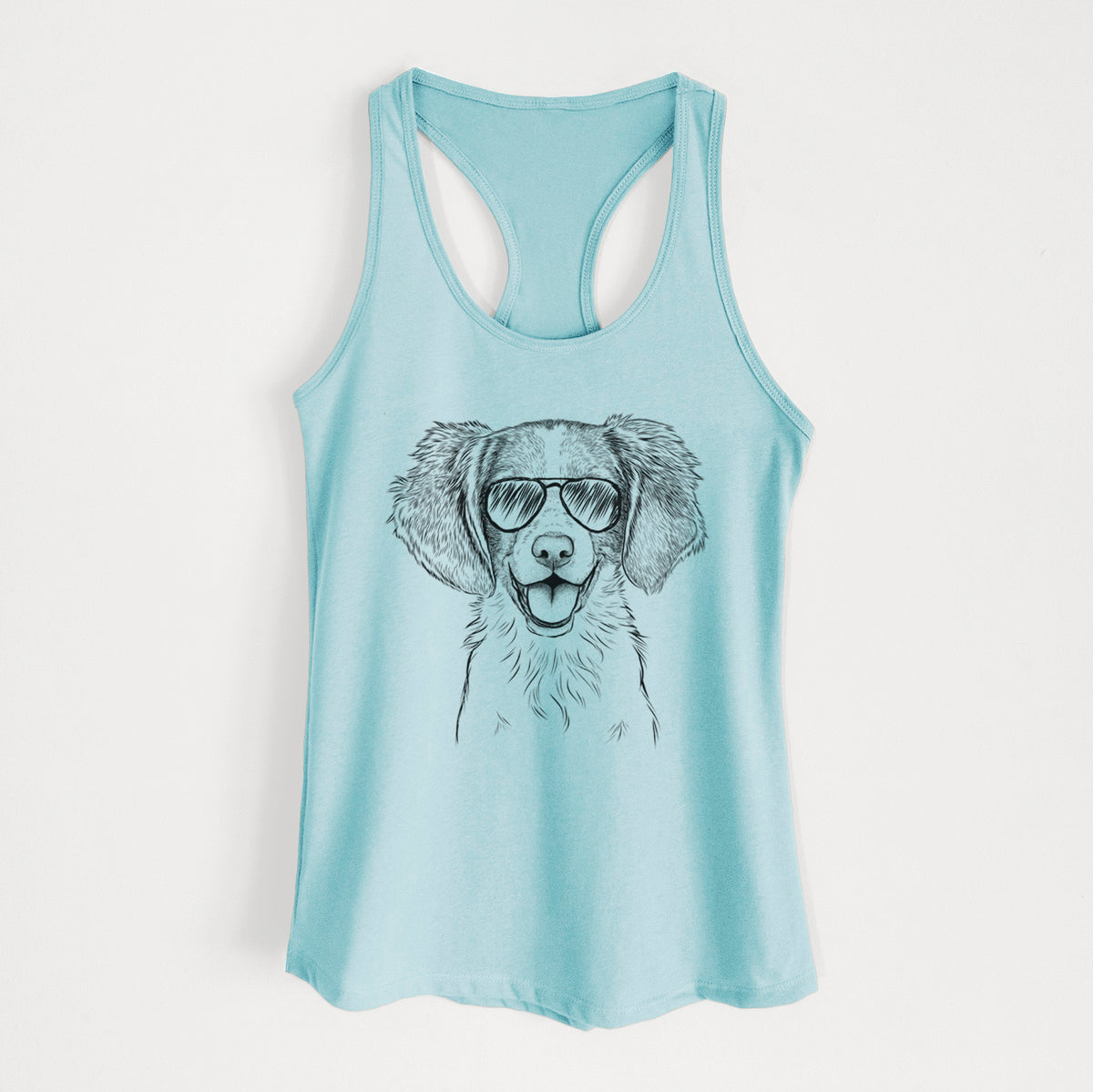 Happy Holly the Brittany Spaniel - Women's Racerback Tanktop