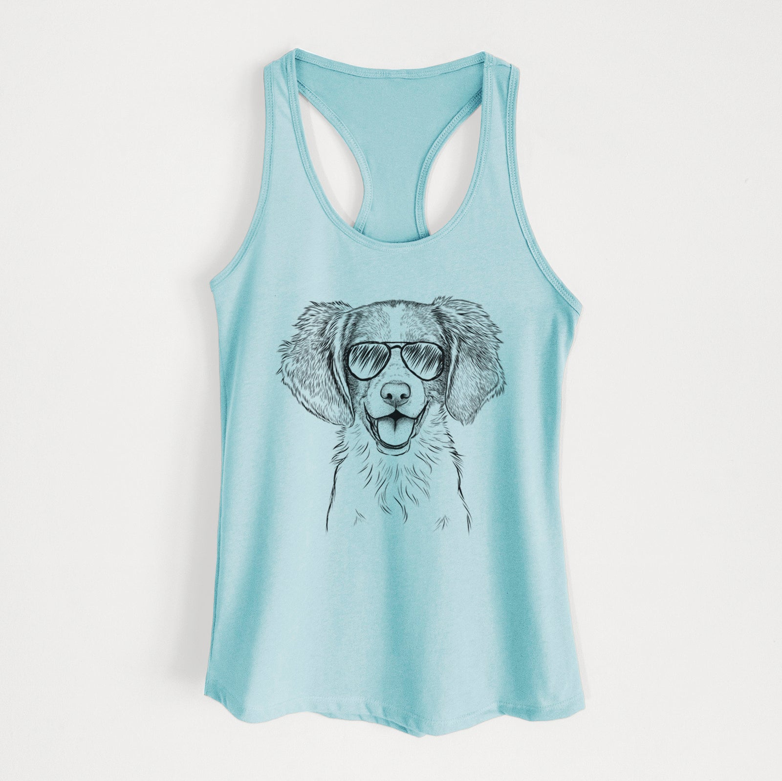 Happy Holly the Brittany Spaniel - Women's Racerback Tanktop
