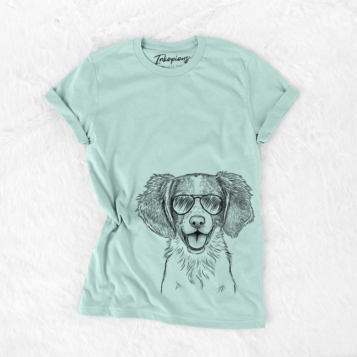 Aviator Happy Holly the Brittany Spaniel - Unisex Crewneck