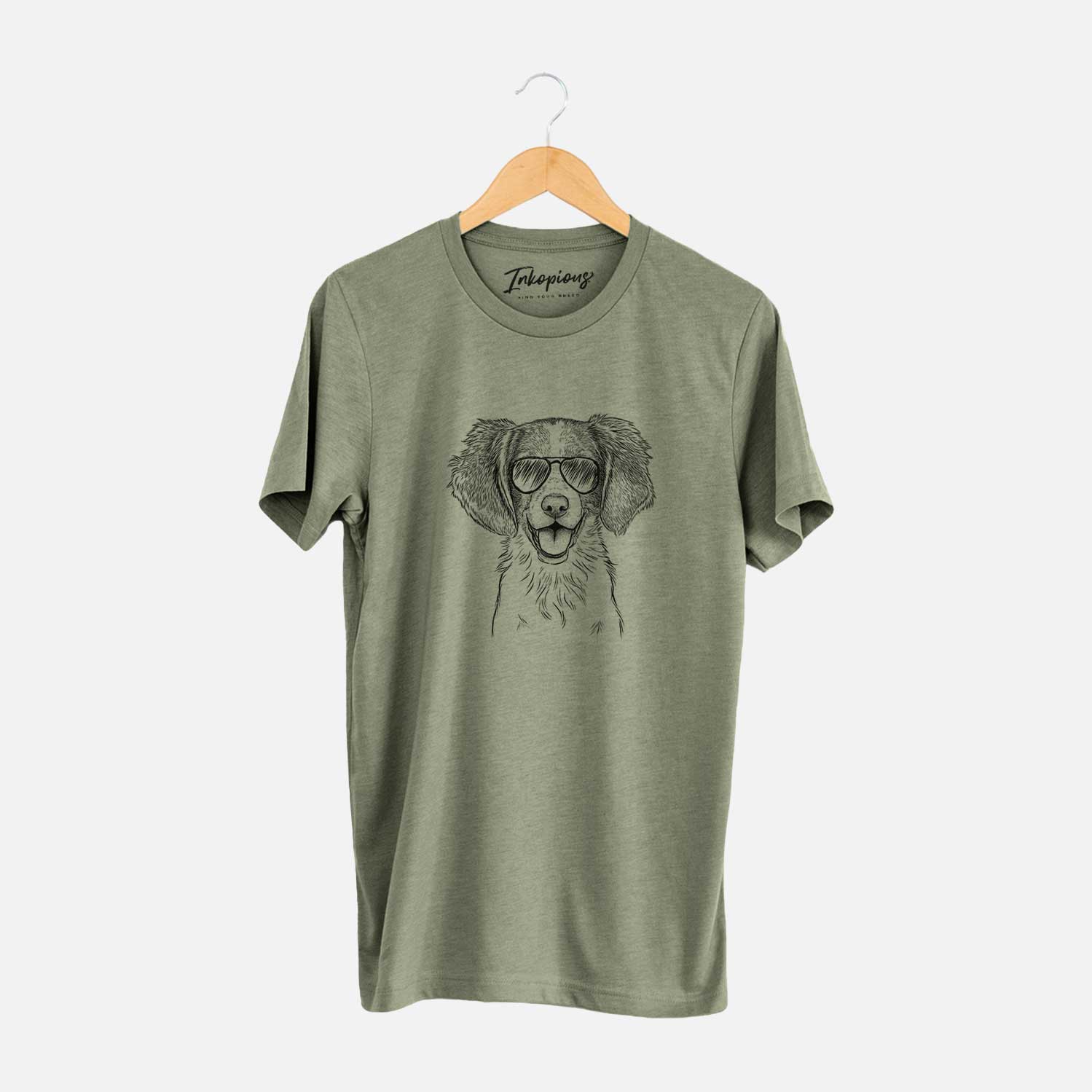 Aviator Happy Holly the Brittany Spaniel - Unisex Crewneck