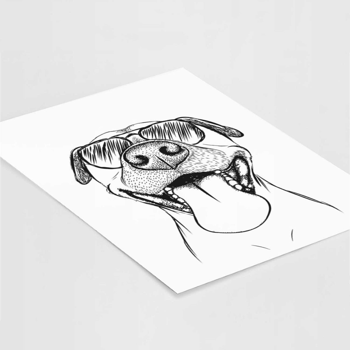 Happy Jack the Mixed Breed Art Print