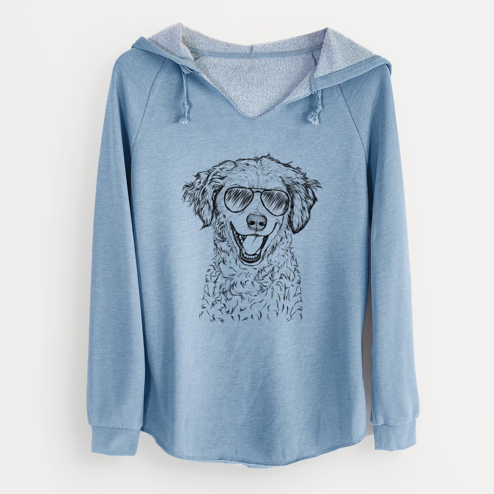 Aviator Happy Otis the Miniature Goldendoodle - Cali Wave Hooded Sweatshirt