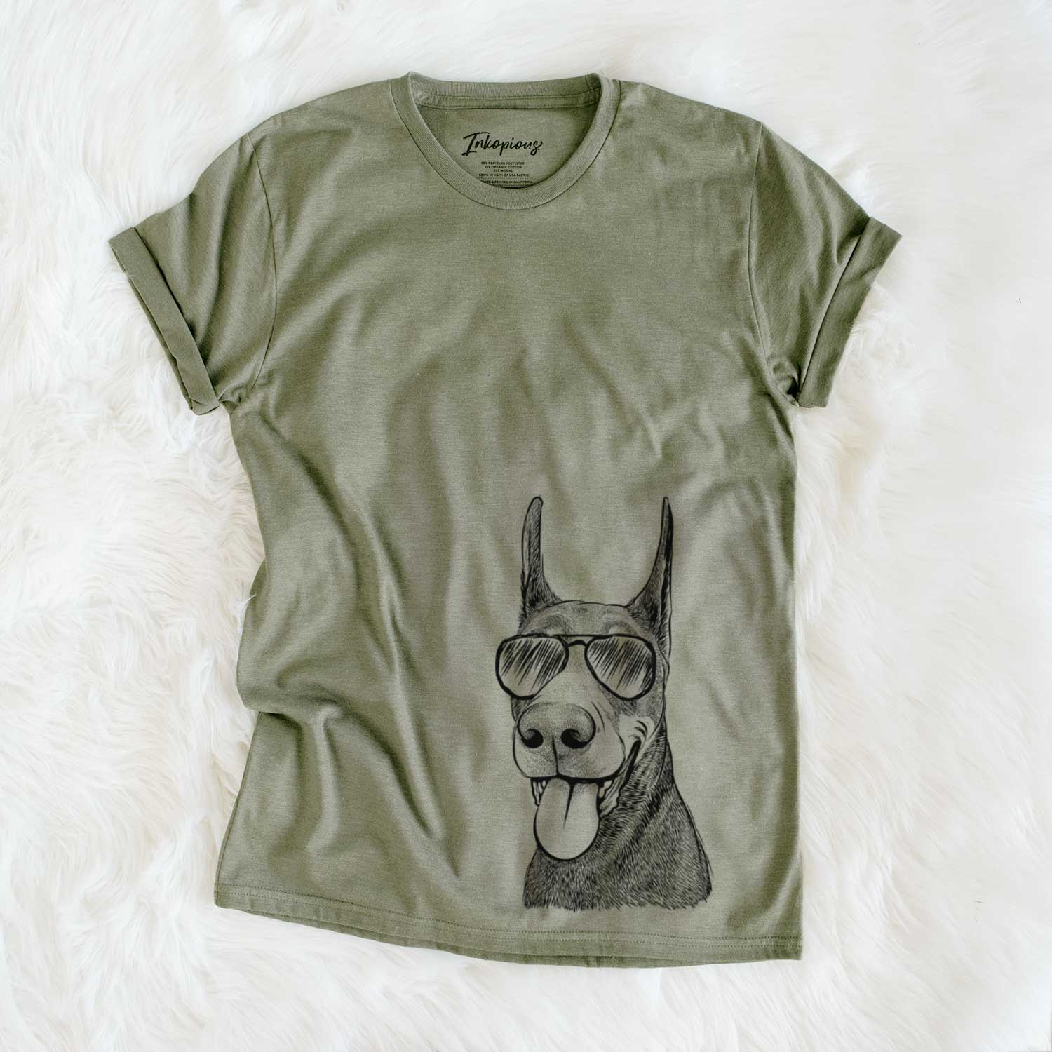 Aviator Happy Sunny the Doberman Pinscher - Unisex Crewneck