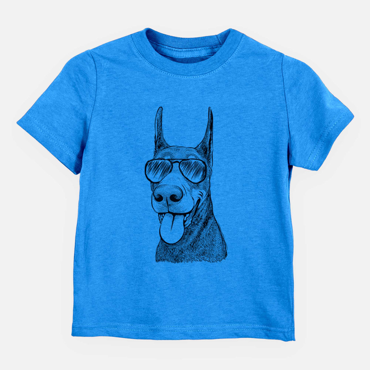Aviator Happy Sunny the Doberman Pinscher - Kids/Youth/Toddler Shirt