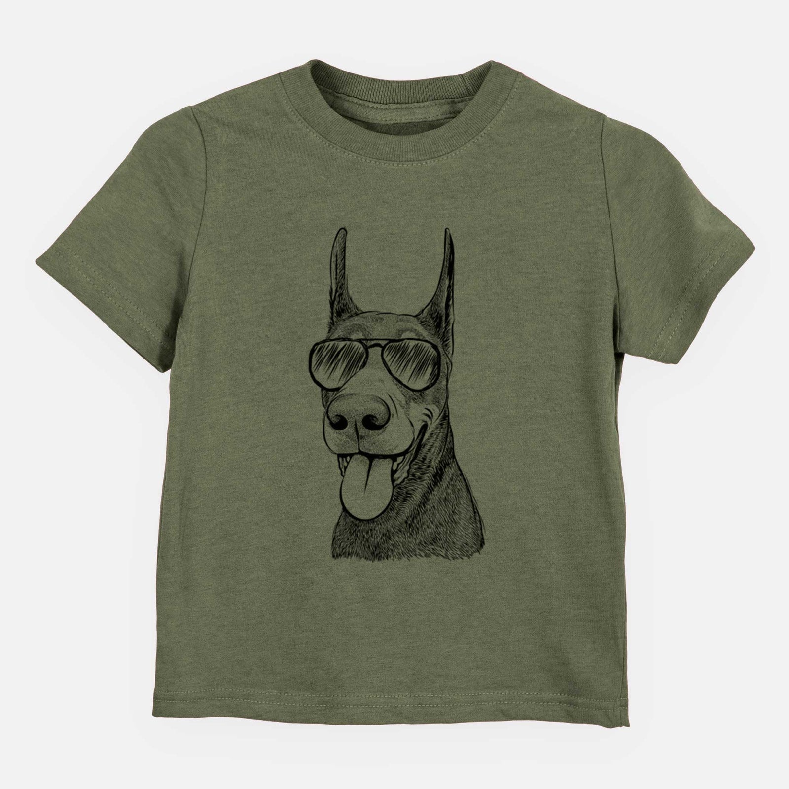 Aviator Happy Sunny the Doberman Pinscher - Kids/Youth/Toddler Shirt