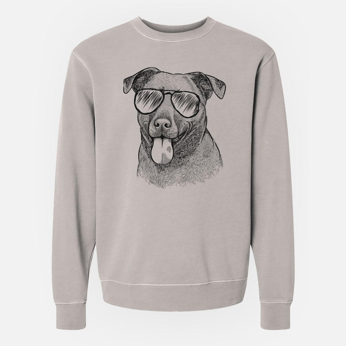 Aviator Harbor the Mixed Breed - Unisex Pigment Dyed Crew Sweatshirt