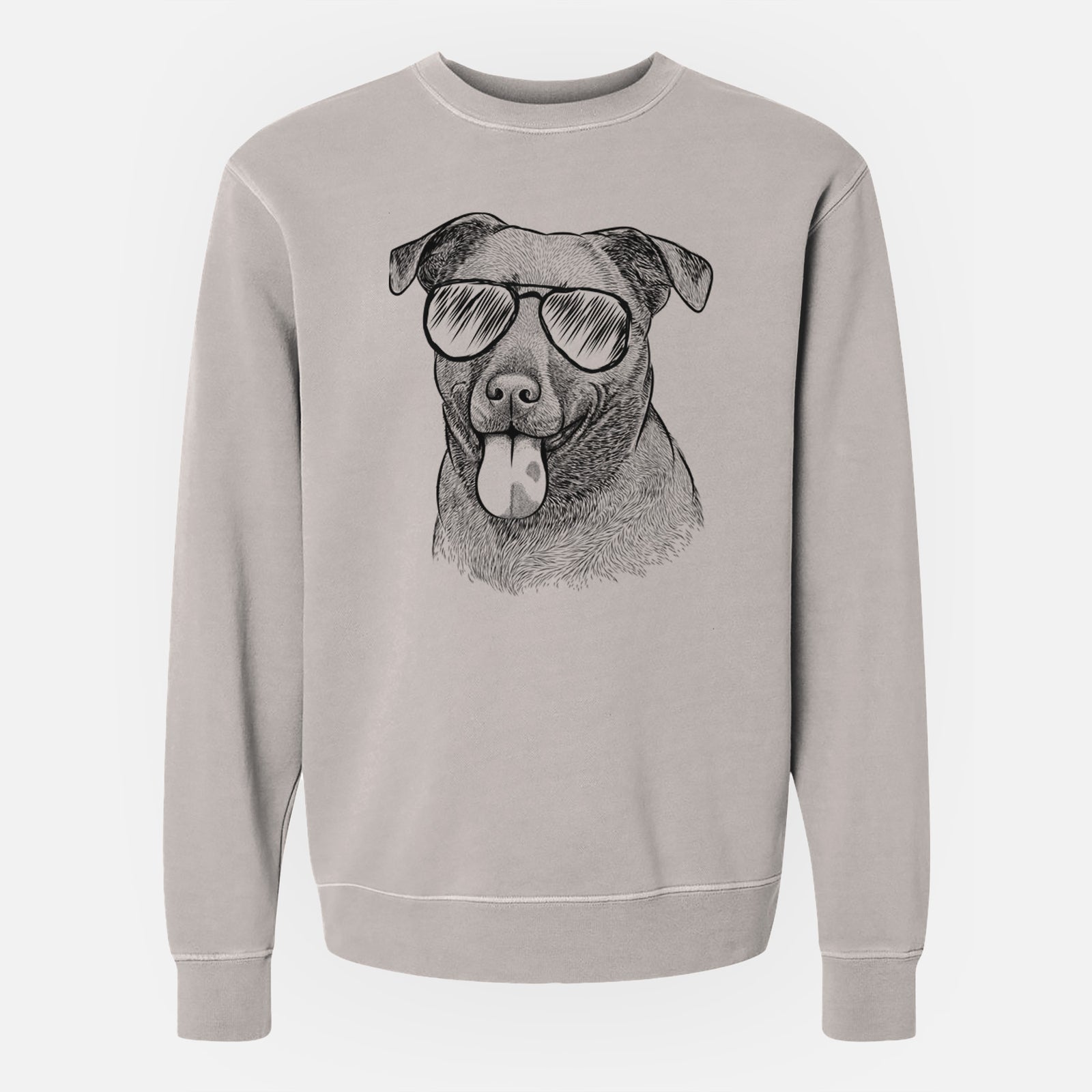Aviator Harbor the Mixed Breed - Unisex Pigment Dyed Crew Sweatshirt