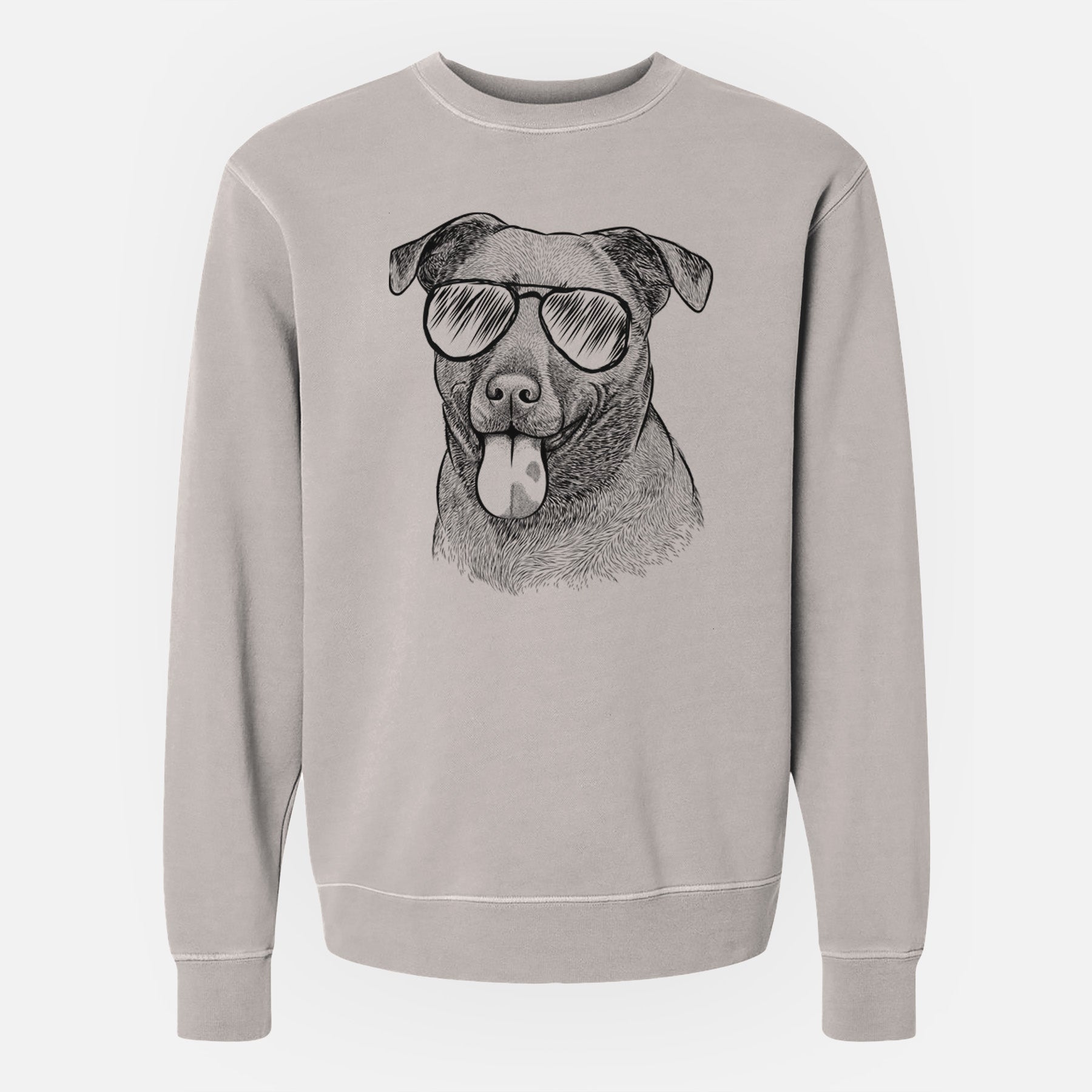 Aviator Harbor the Mixed Breed - Unisex Pigment Dyed Crew Sweatshirt