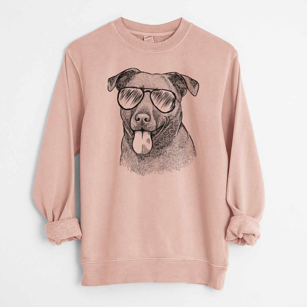 Aviator Harbor the Mixed Breed - Unisex Pigment Dyed Crew Sweatshirt