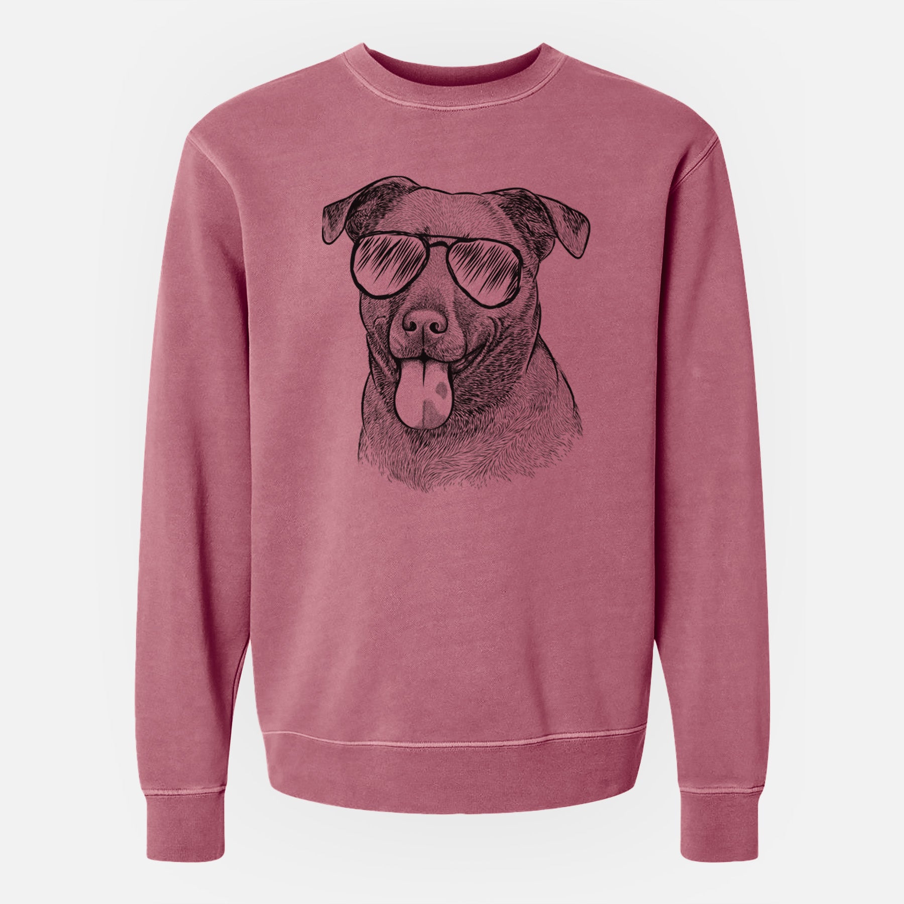 Aviator Harbor the Mixed Breed - Unisex Pigment Dyed Crew Sweatshirt